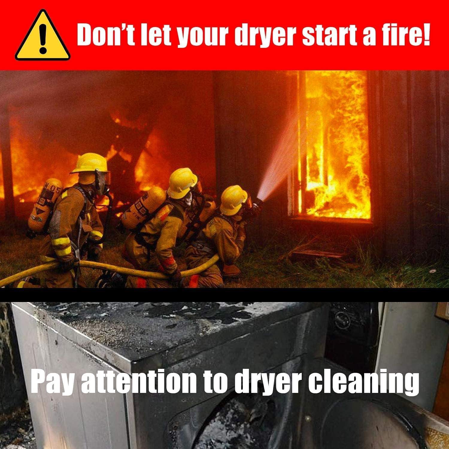 Sealegend 2 Pack Dryer Vent Cleaner Kit and Flexible Dryer Lint Brush Vacuum Hose Attachment Brush Lint Remover Power Washer and Dryer Vent Vacuum Hose