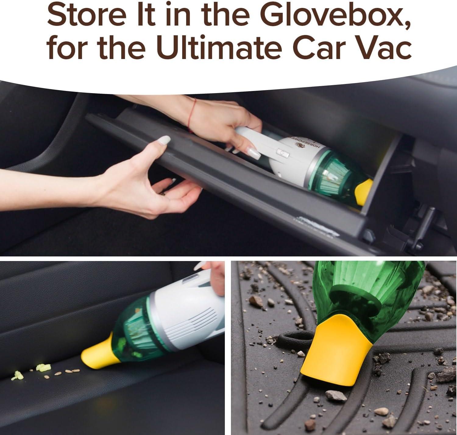 Horsepower Duck Vacuum, Rechargeable Handheld Vacuum with Accessories - New - Cordless - Portable - As Seen on TV