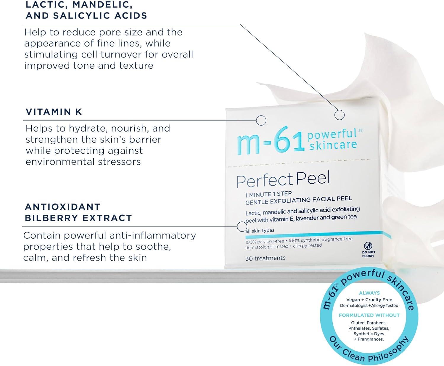 M-61 Perfect Peel 1 Minute Exfoliating Facial Treatment