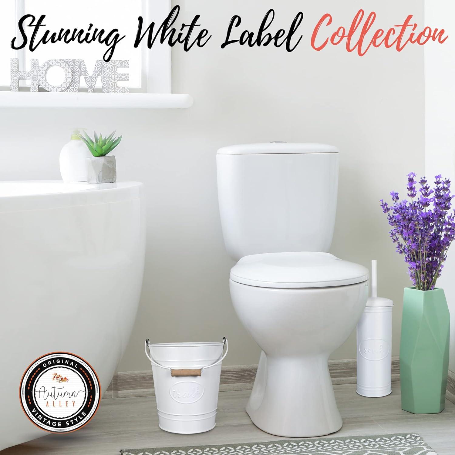 Autumn Alley Metal Toilet Brush And Holder