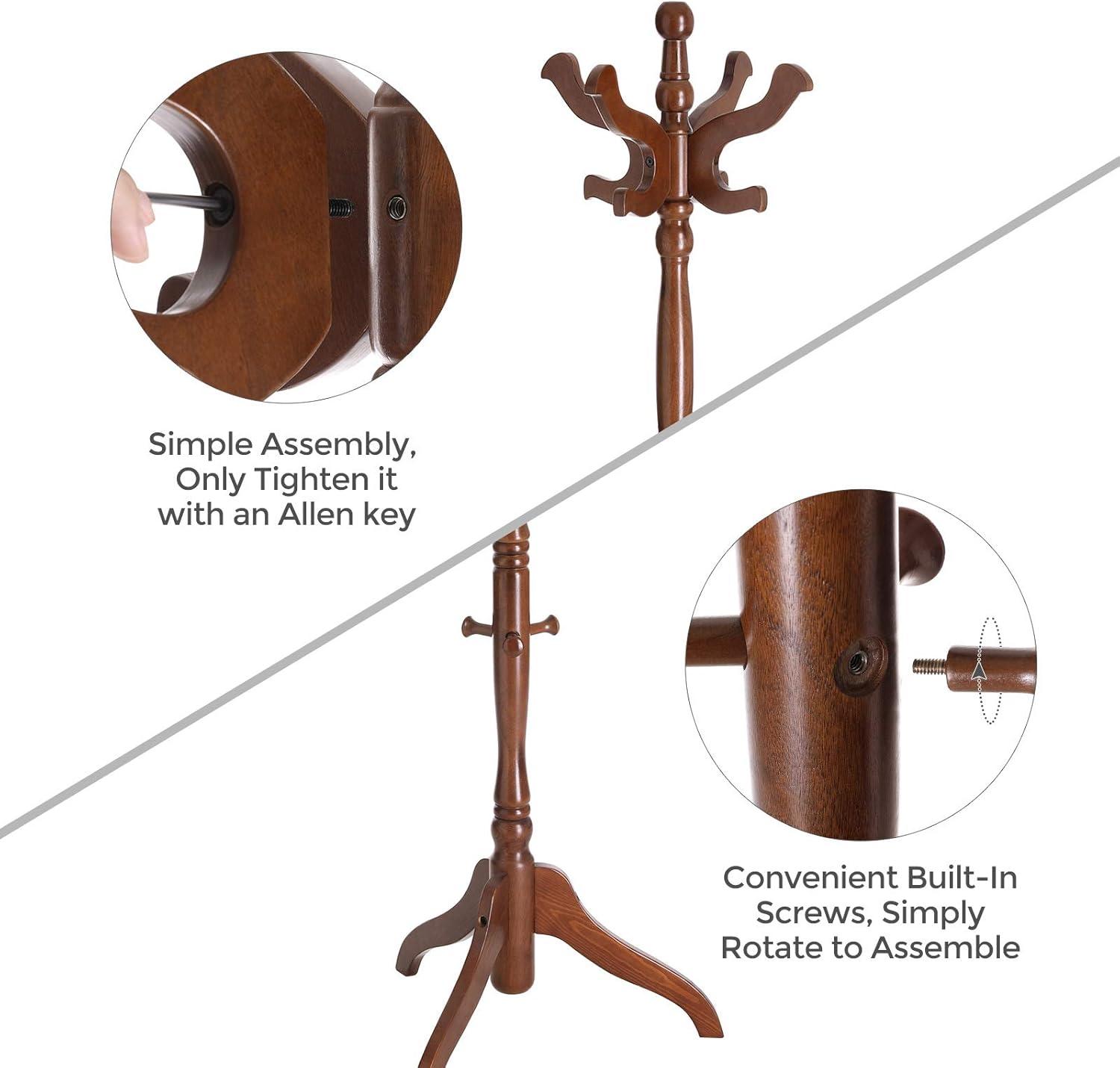 Red Barrel Studio® Coat Rack Free Standing With 11 Hooks