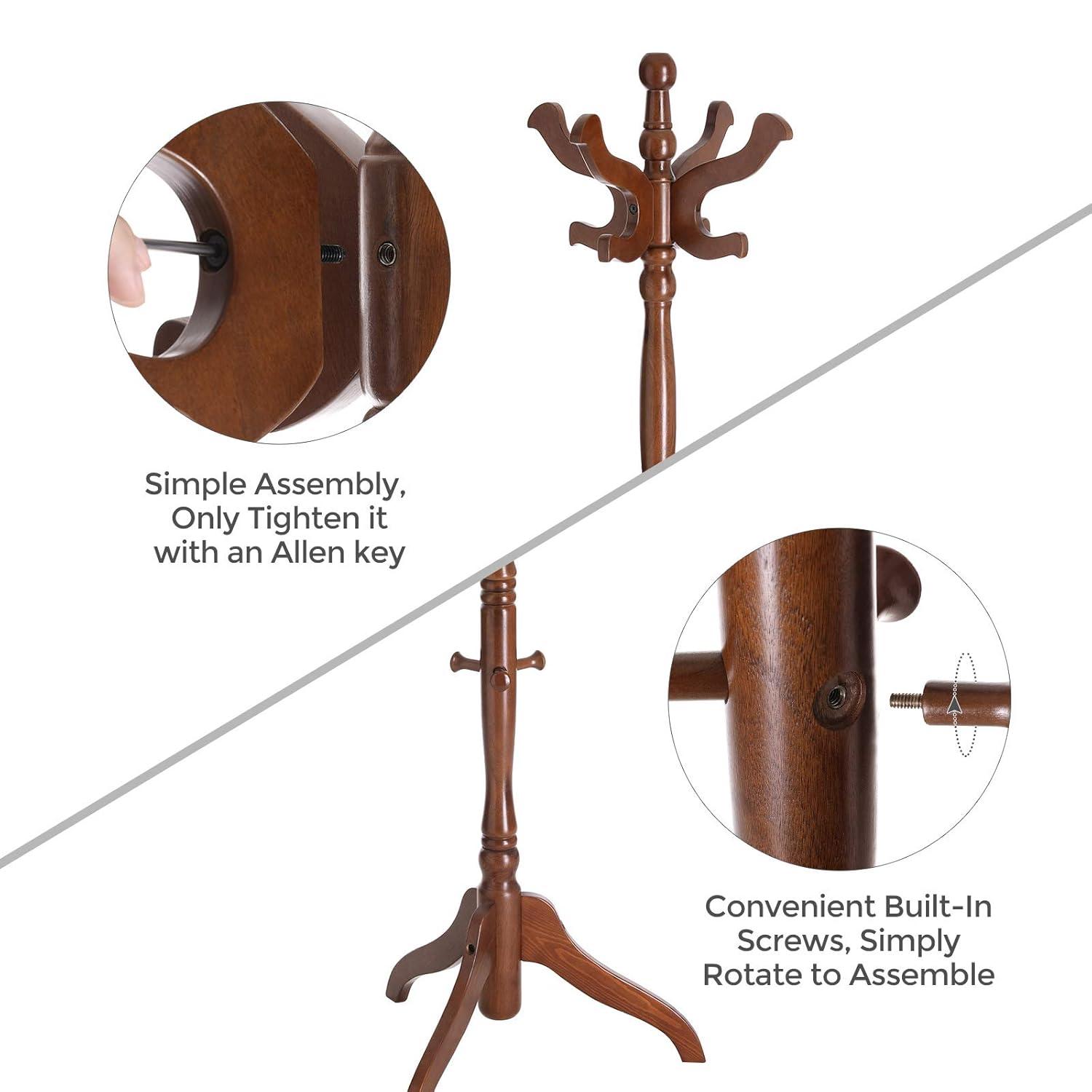 Red Barrel Studio® Coat Rack Free Standing With 11 Hooks