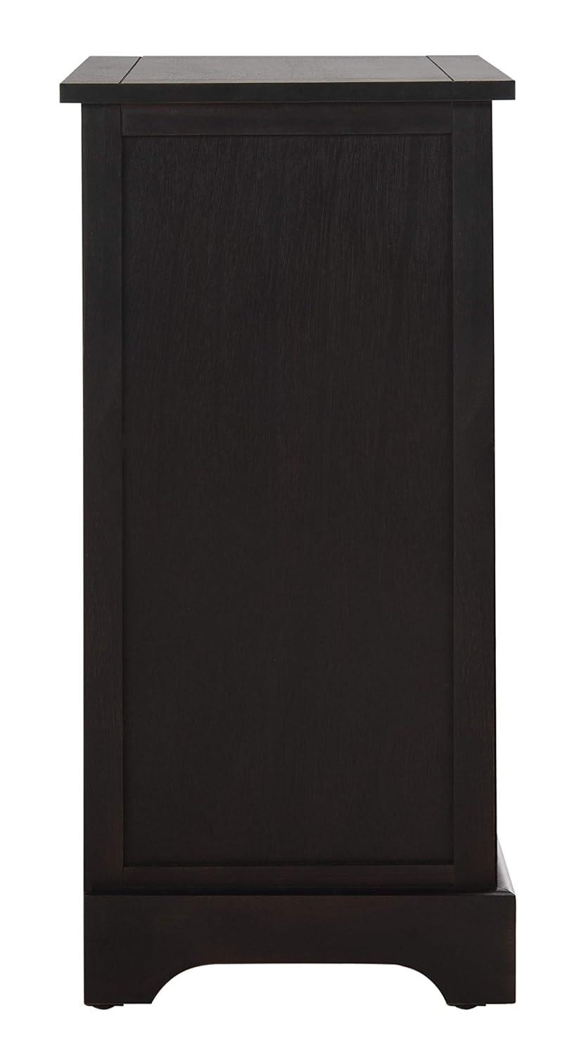 Carrie Side Storage Side Table - AMH5700F - Brown - Safavieh Couture
