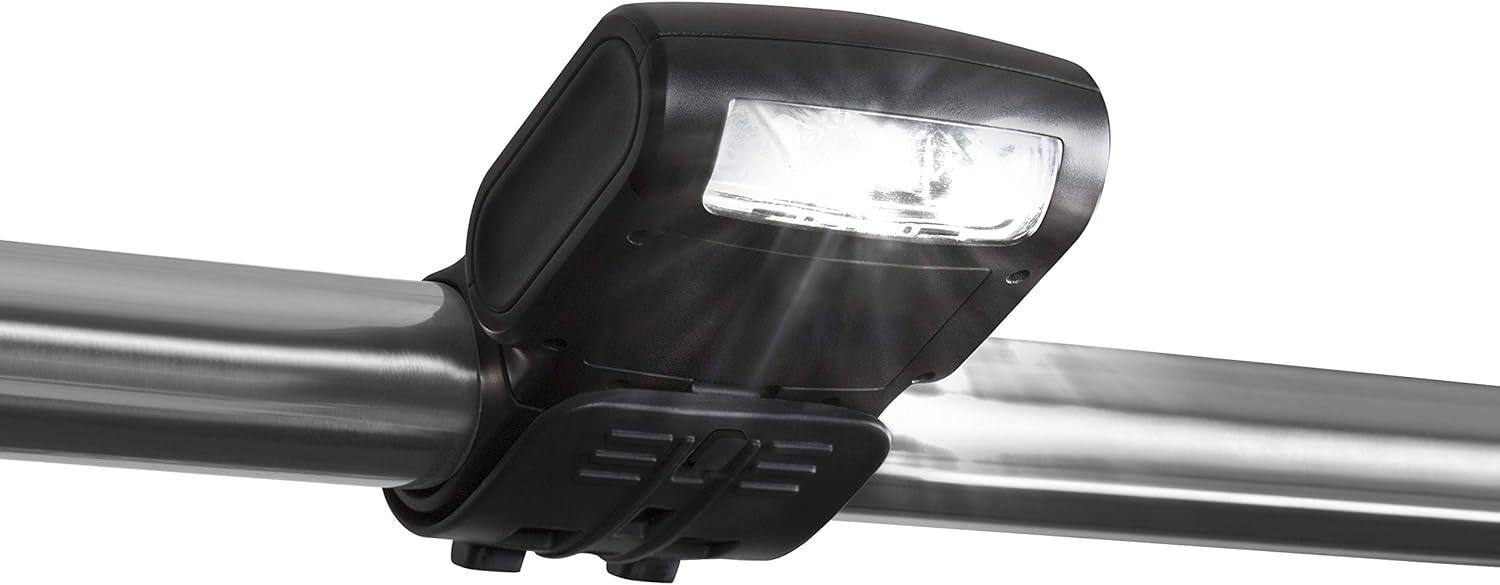 Black Handle-Mount LED Grill Light with Flexible Strap