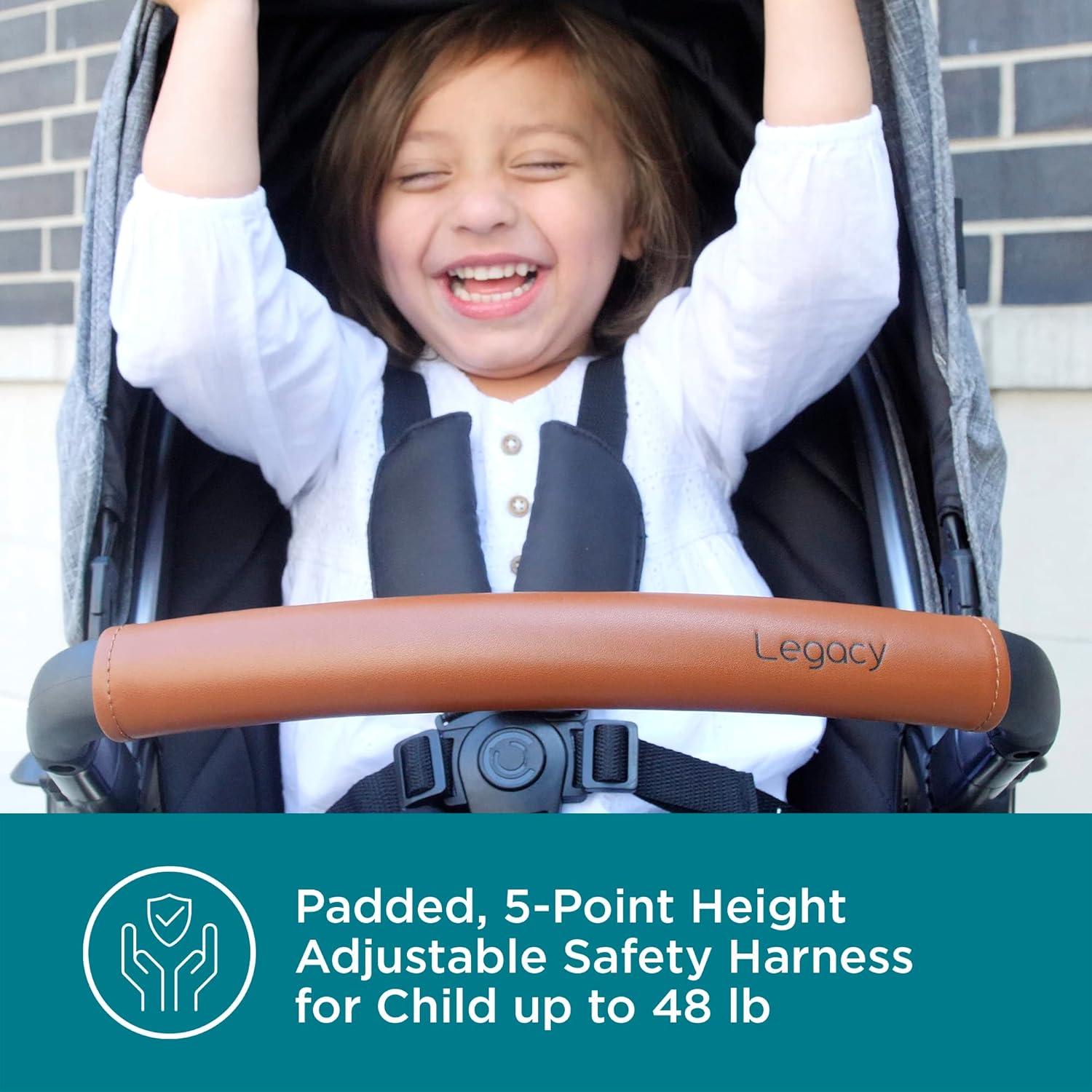 Contours Legacy Single to Double Convertible Stroller - Gray