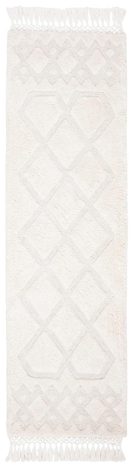 Casablanca CSB651 Hand Tufted Indoor Runner Rug - Ivory - 2'3"x6' - Safavieh