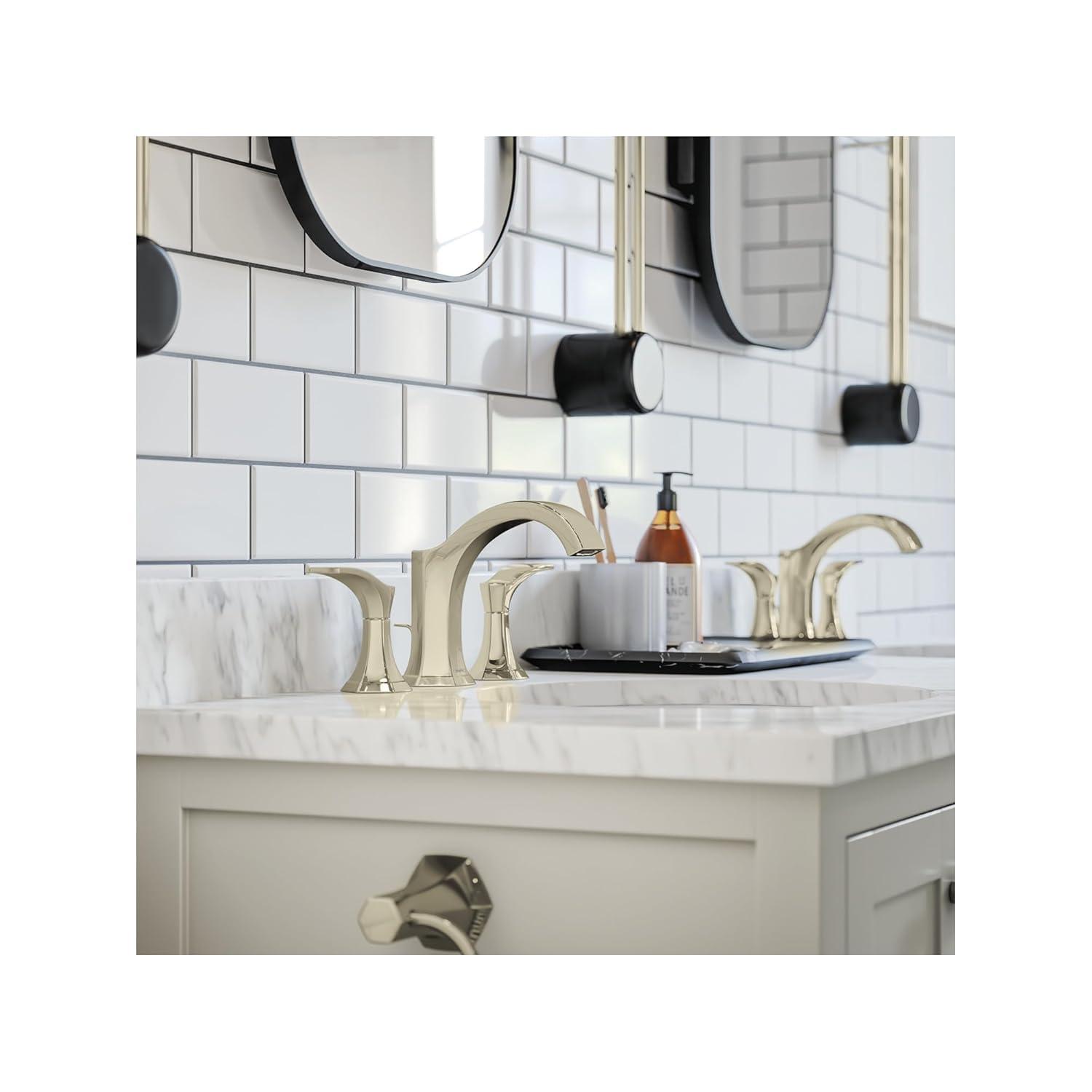 Locarno Widespread Bathroom Faucet with Drain Assembly