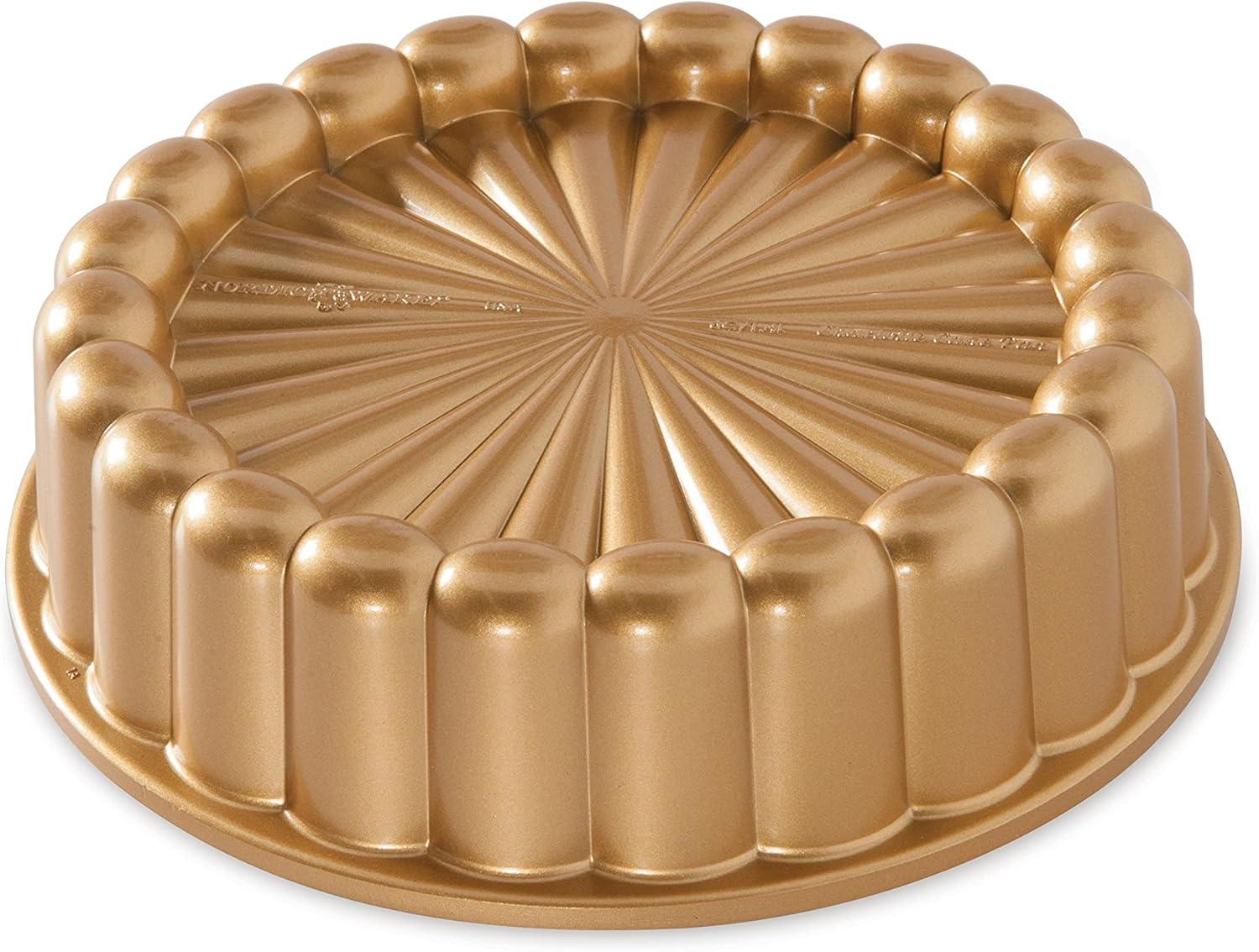 Gold Non-Stick Aluminum Charlotte Cake Pan