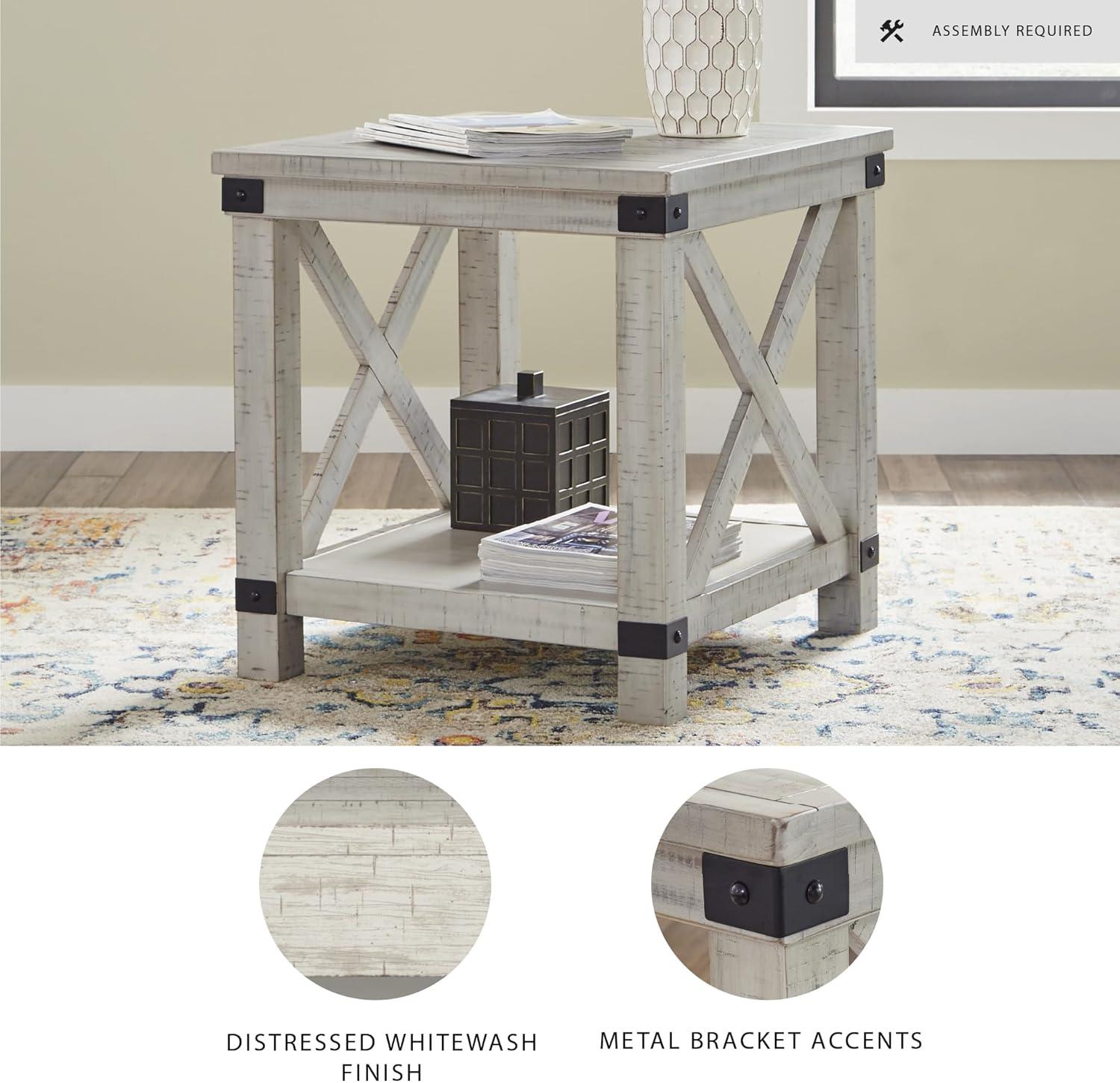Signature Design by Ashley Casual Carynhurst End Table  Whitewash
