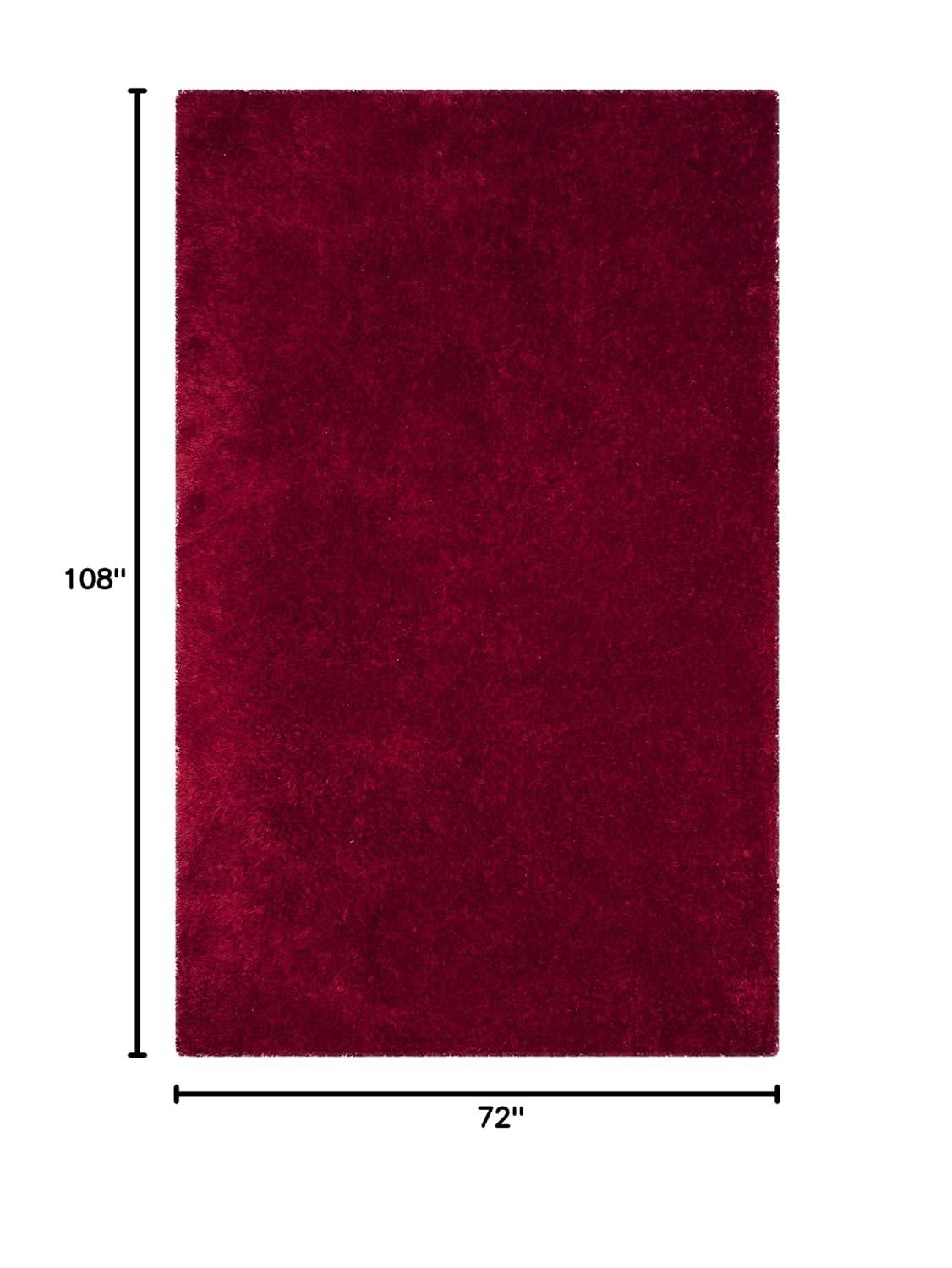 Luxe Shag SGX160 Hand Tufted Indoor Area Rug - Red - 6'x9' - Safavieh