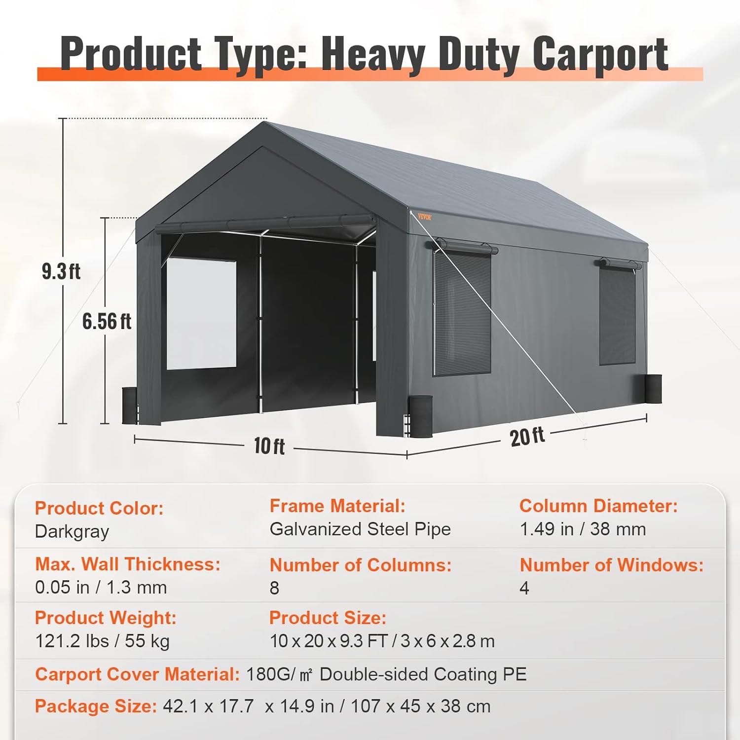 VEVOR Steel Carport