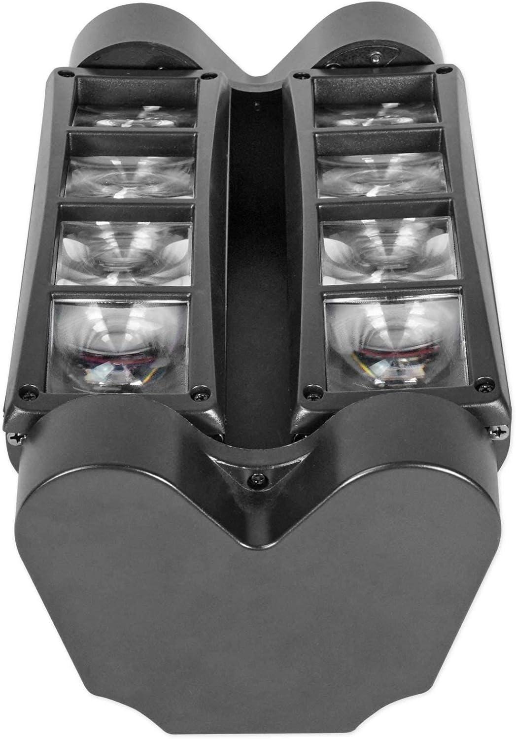 Rockville Spyder LED (8) Beam Moving Head Motorized DMX DJ/Party/Club Pro Light