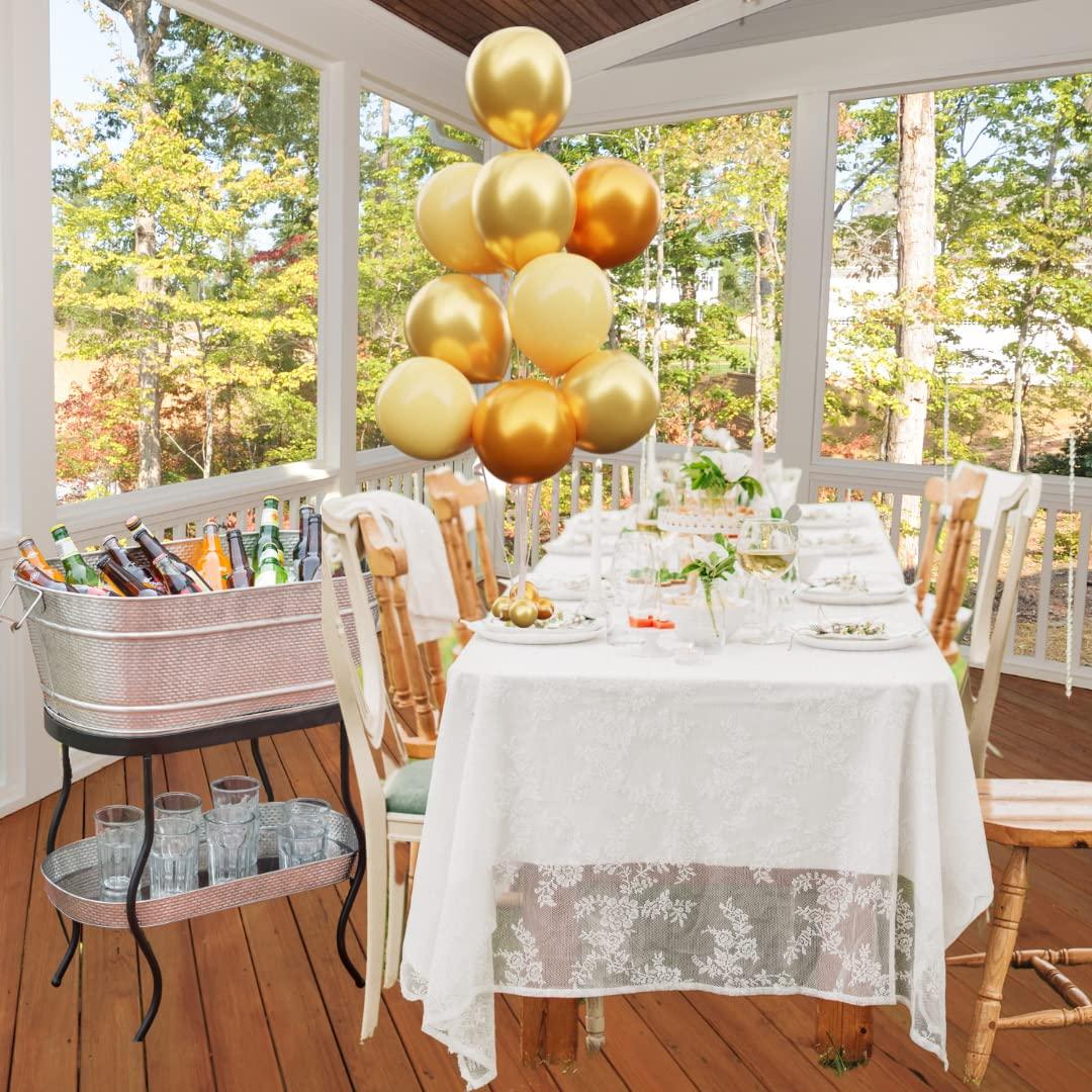 Brickhouse Stainless Steel Beverage Tub with Stand and Tray