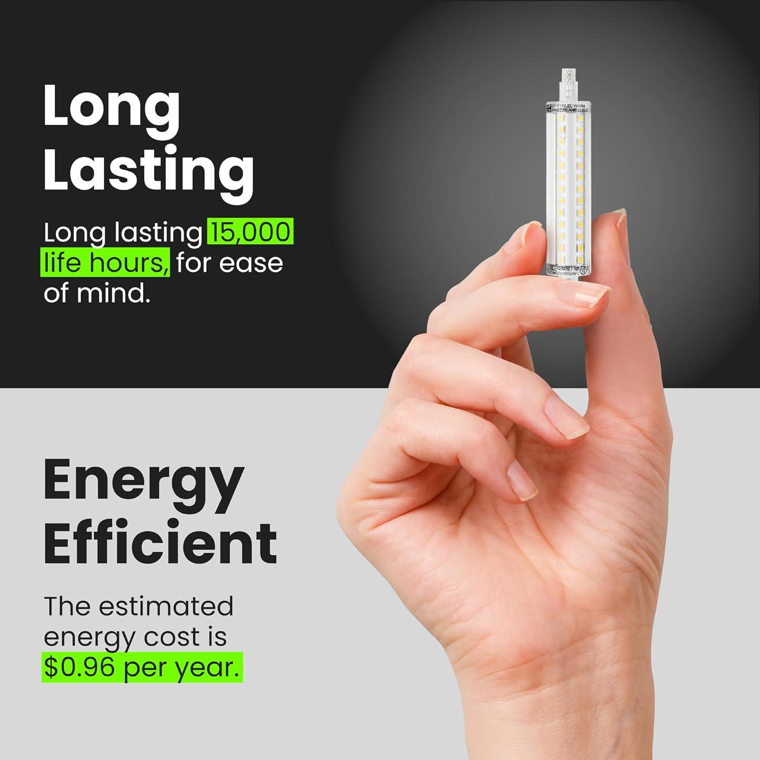 Feit Electric R7S R7 LED Bulb Warm White 60 Watt Equivalence 1 pk