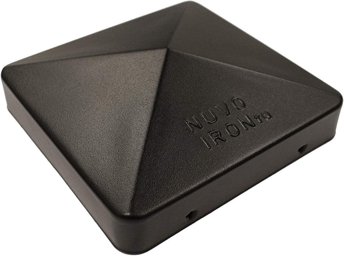 Black Aluminum 5.75" Pyramid Post Cap