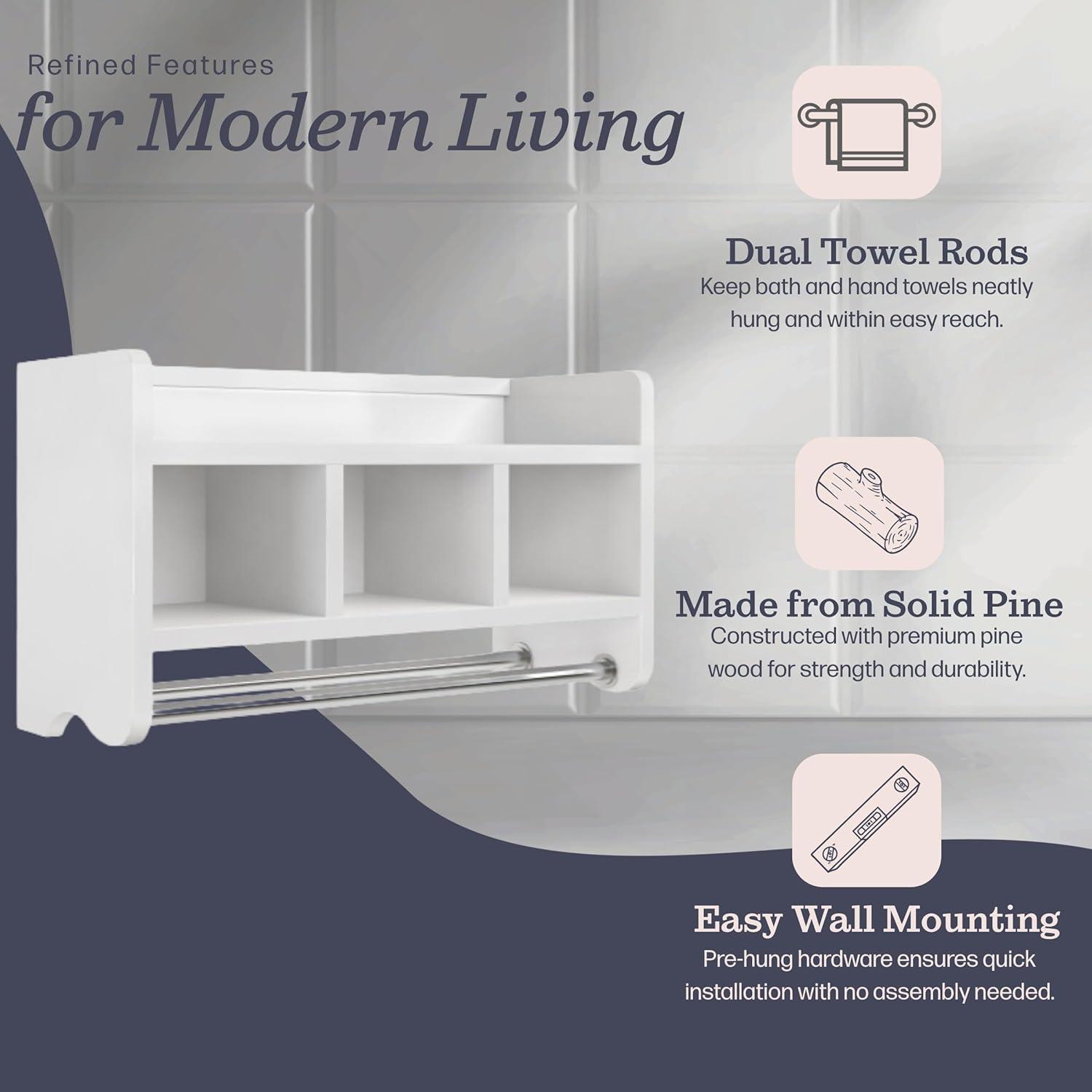 Lark Manor™ Alaterre Furniture Williamsburg Bathroom Vanity 2-Piece Set - 36 Inch Vanity and Bathroom Mirror - Solid Wood Sink Cabinet Set