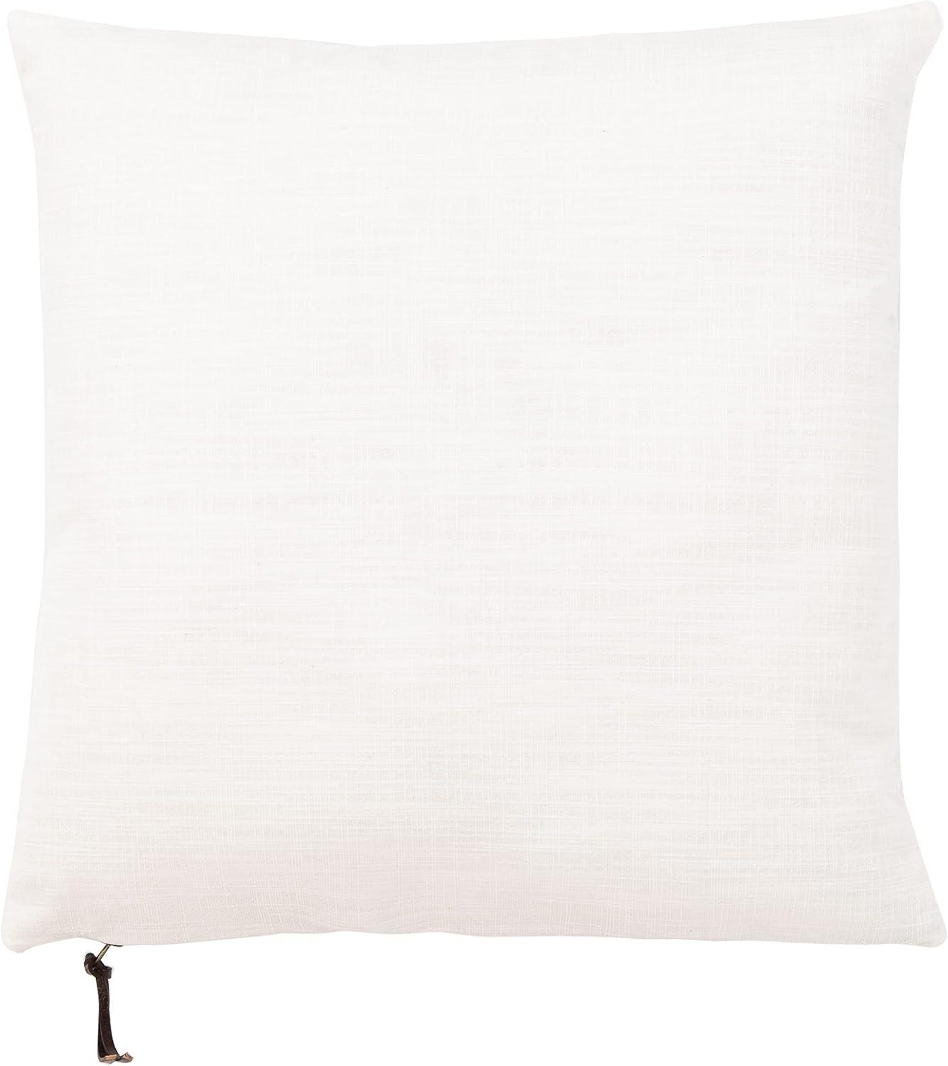 SAFAVIEH Idalena Solid Pillow, 18" x 18", White