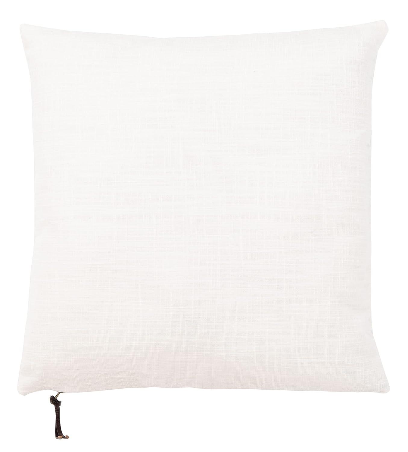 SAFAVIEH Idalena Solid Pillow, 18" x 18", White