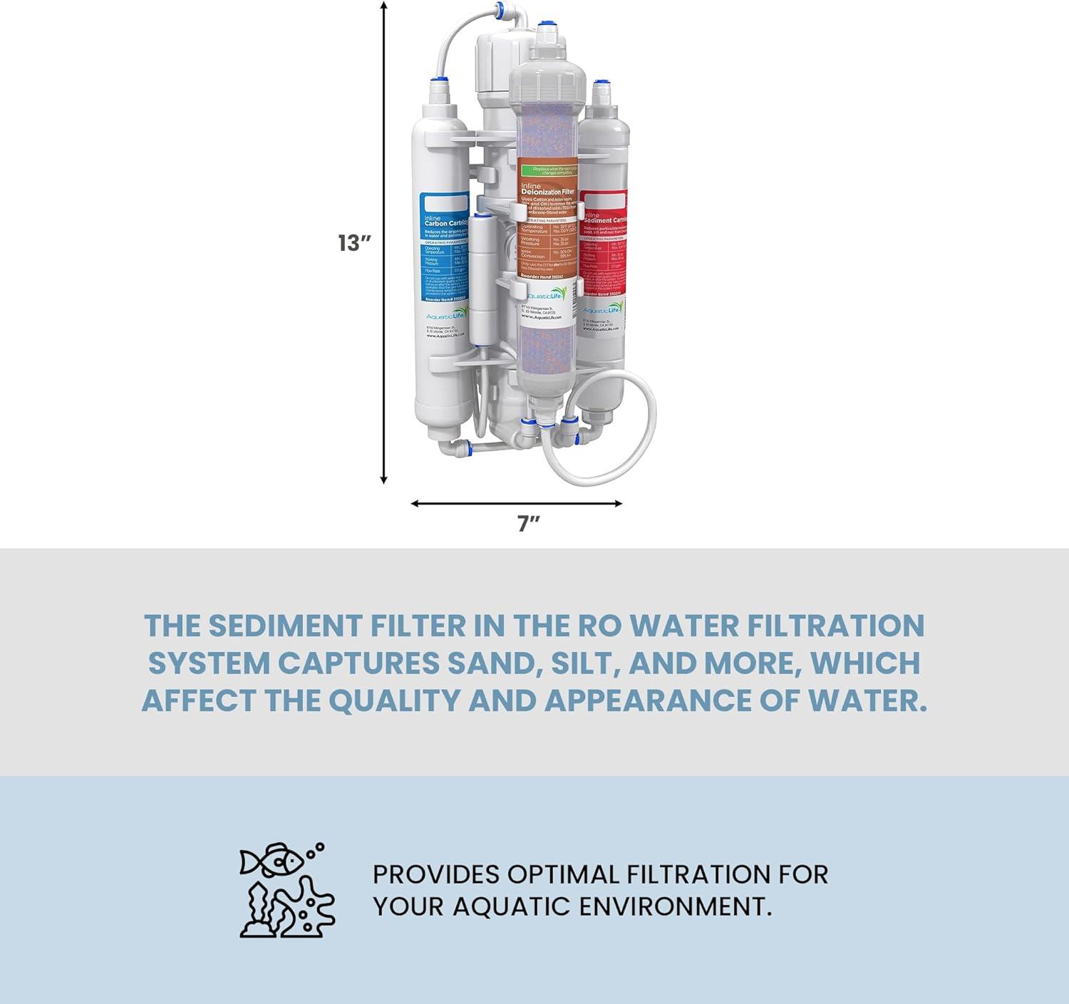 Aquatic Life 50 Gallon Freestanding Reverse Osmosis Deionization System