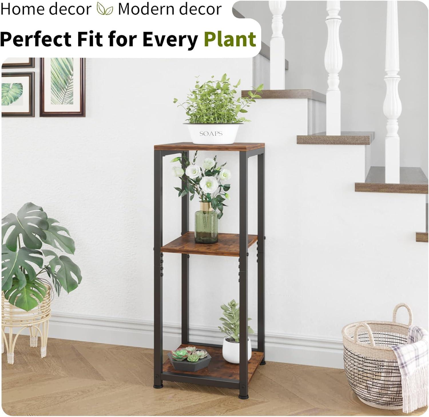 Square 3 Tier Plant Stand Indoor