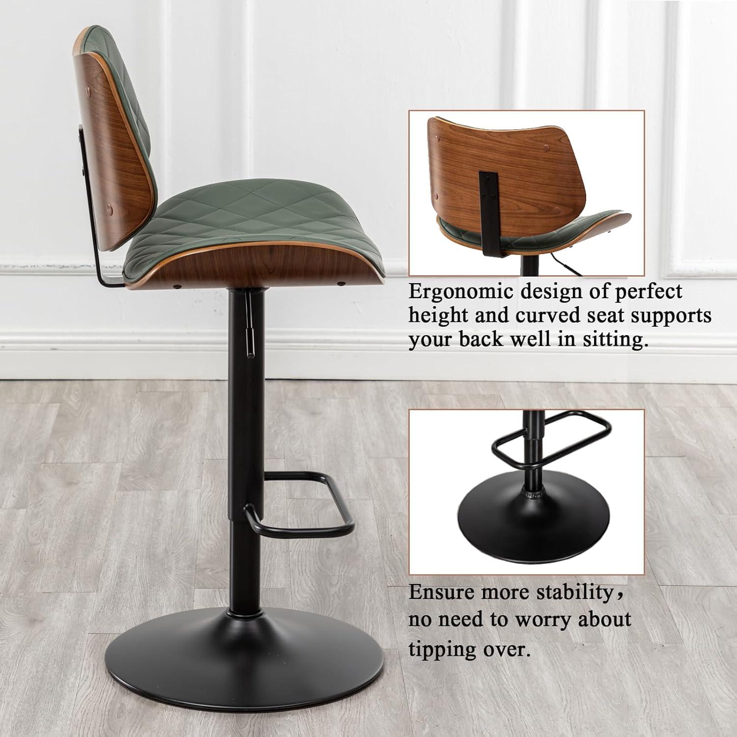 Swivel Adjustable Height Bar Stool