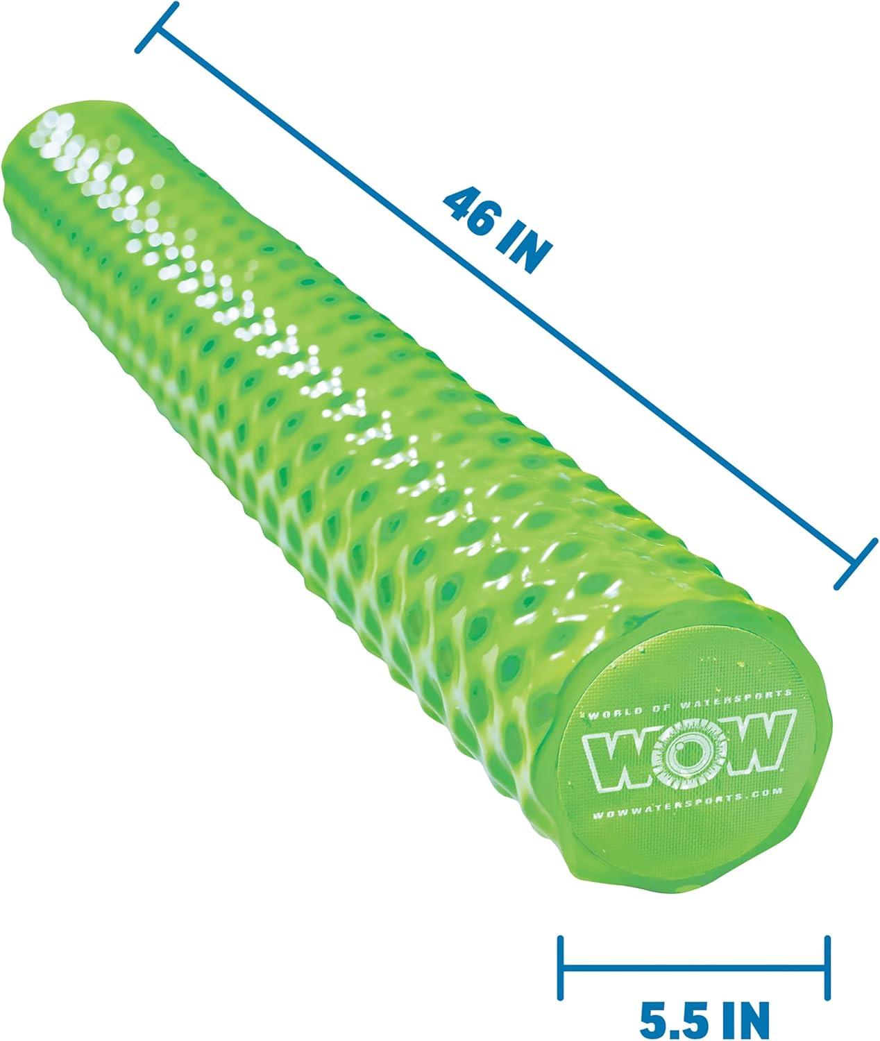 WOW Sports First Class Dipped Soft Foam Pool Noodle, 46 Inches Long - Lime Green