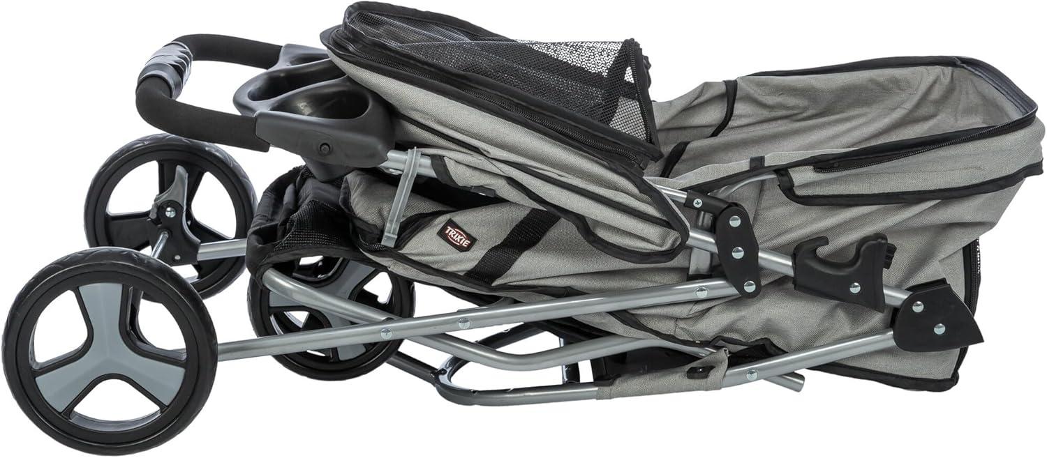 TRIXIE TRIXIE Dog Stroller for Small Dogs and Cats, Lightweight and Compact Pet Stroller