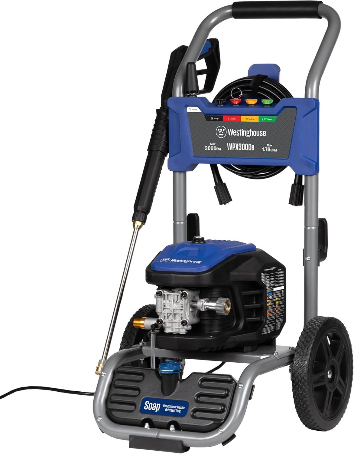 Westinghouse 3000 PSI Electric Pressure Washer with Soap Tank