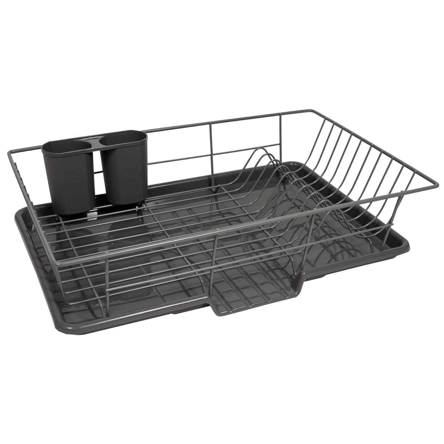 Red Barrel Studio® Steel 3-Piece Large Dish Drainer by Sweet Home Collection