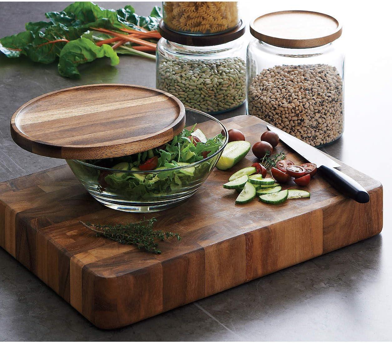 Ironwood Gourmet Union Stock Yard End Grain Butcher Block, Acacia Wood, 14" x 20" x 3"