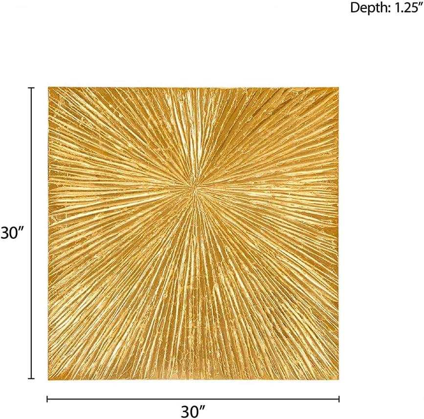 Madison Park Signature Sunburst 3-Piece Hand-Painted Resin Wall Art