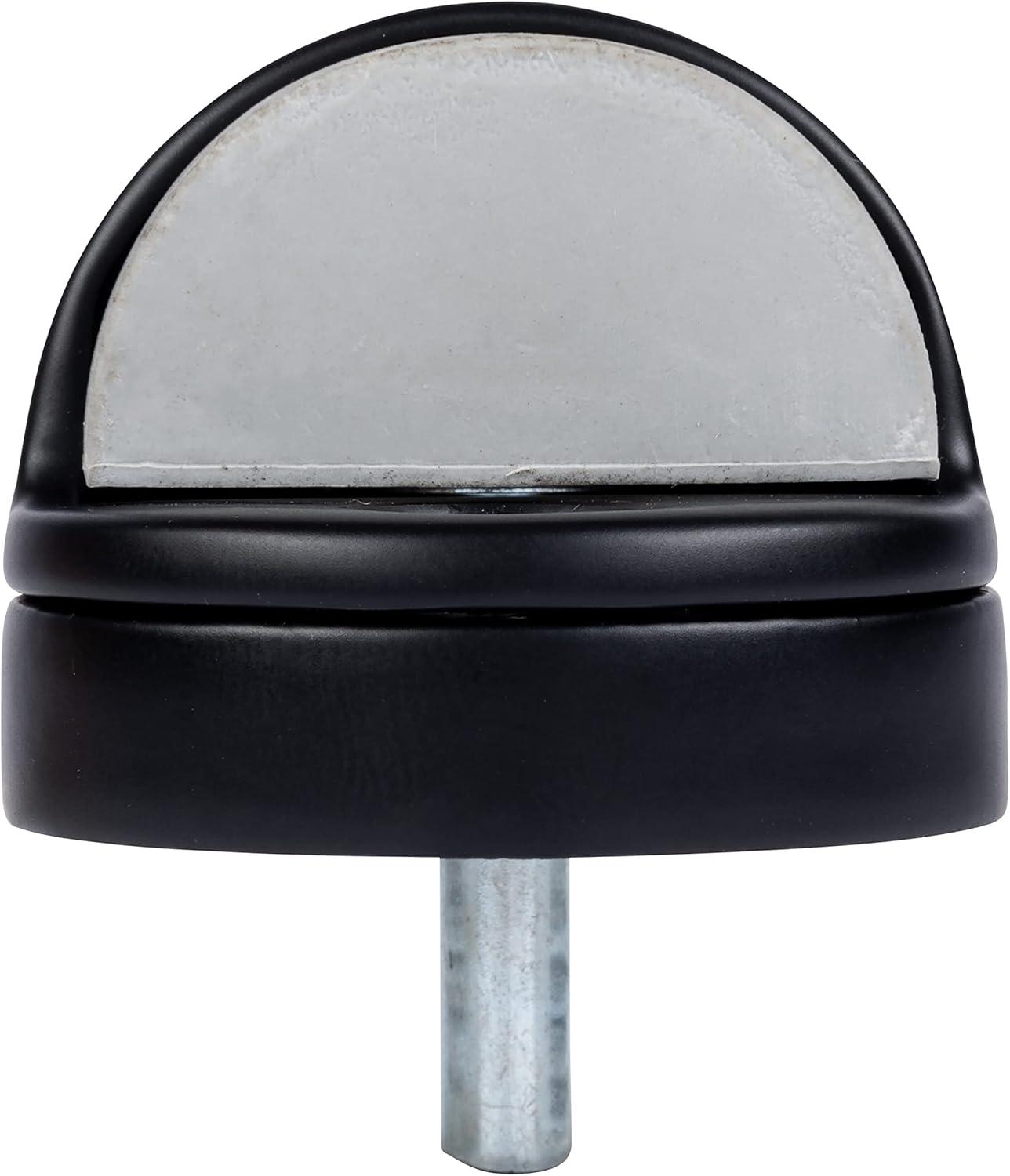 Matte Black Dome Floor Door Stop with Rubber Bumper, 10-Pack