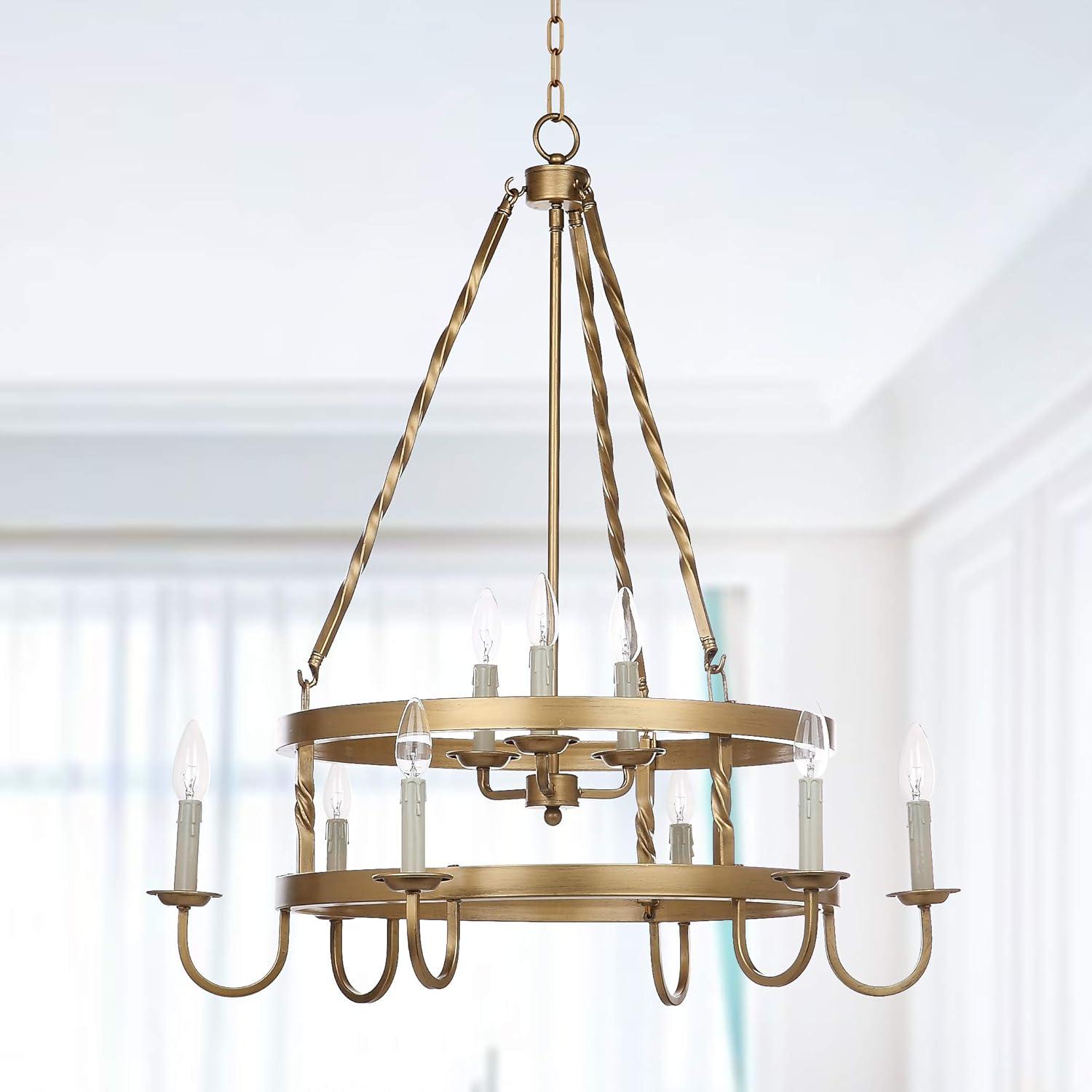 Crowley Chandelier - LIT4385 - Brass - Safavieh