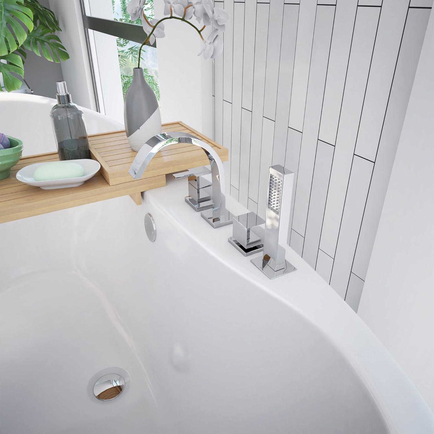 60" L x 32" W Free Standing Soaking Acrylic Bathtub