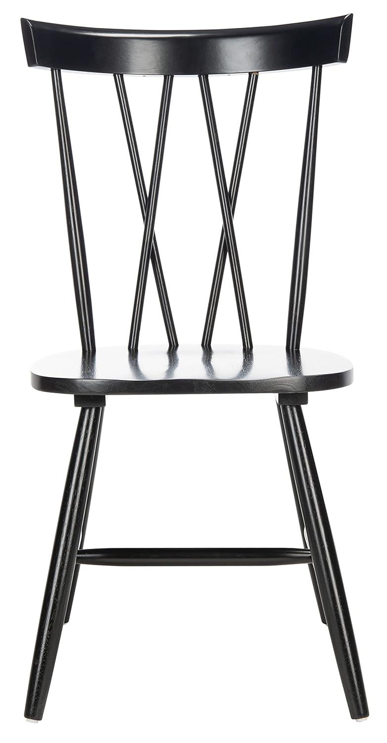 Friar Dining Chair (Set of 2) - DCH1401 - Black - Safavieh