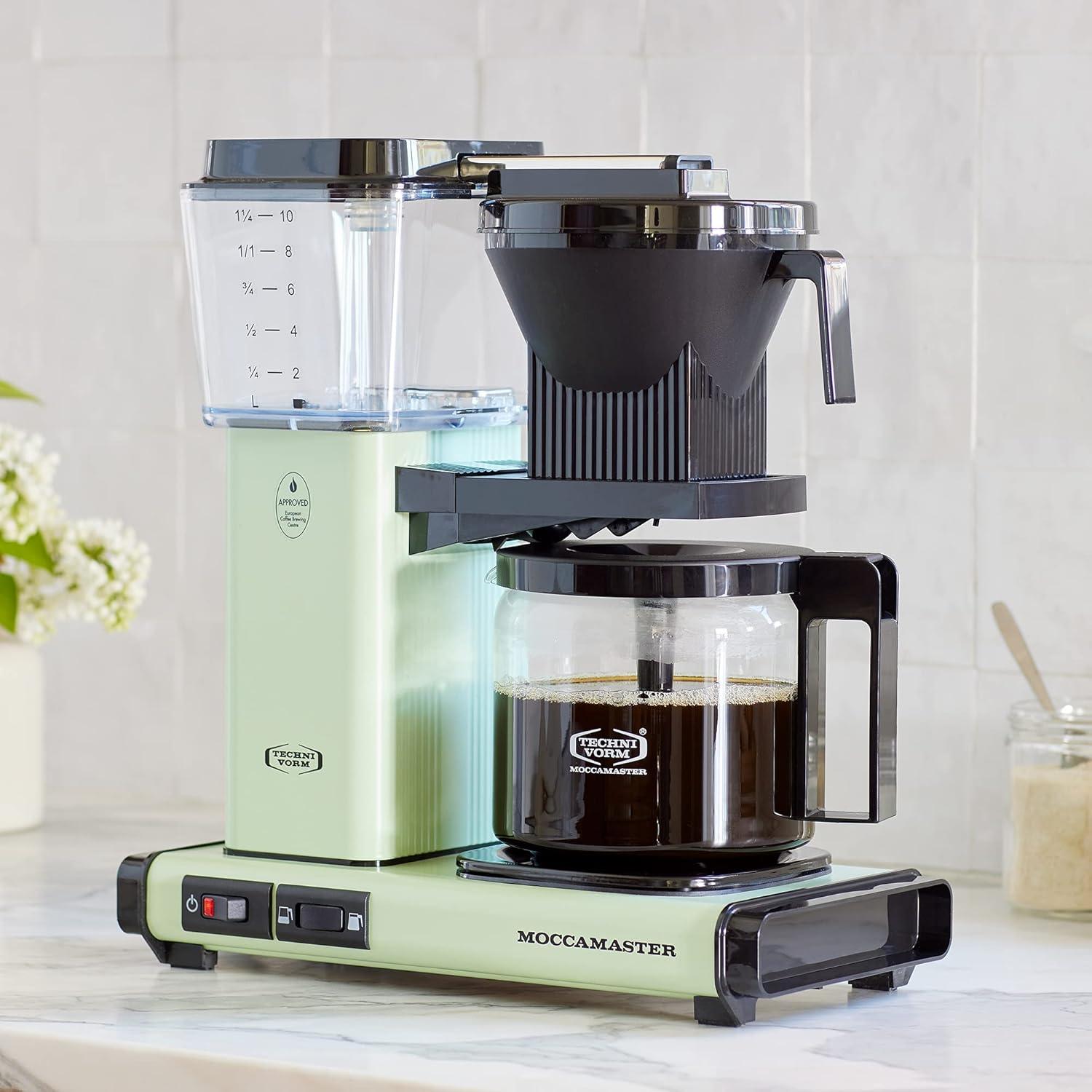 Moccamaster KBGV Select Glass Brewer 10-Cup Pistachio Coffee Maker