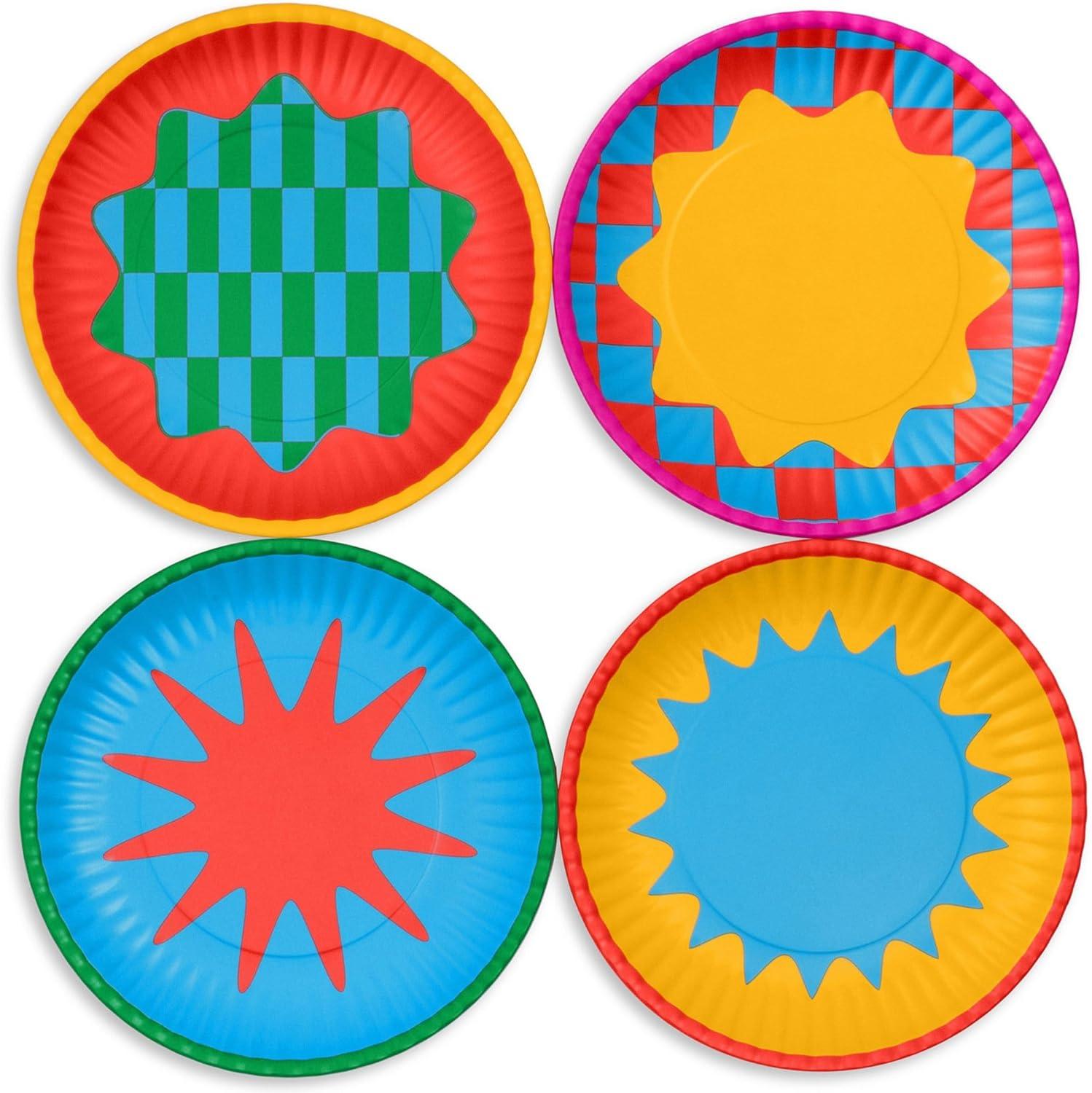 Colorful Melamine 7.5'' Salad and Dessert Plate Set