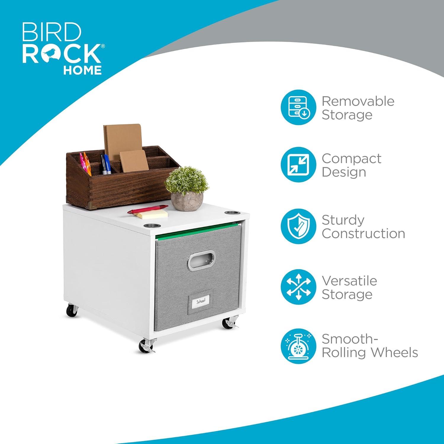 BirdRock Home 14.25'' Wide Mobile File Cabinet