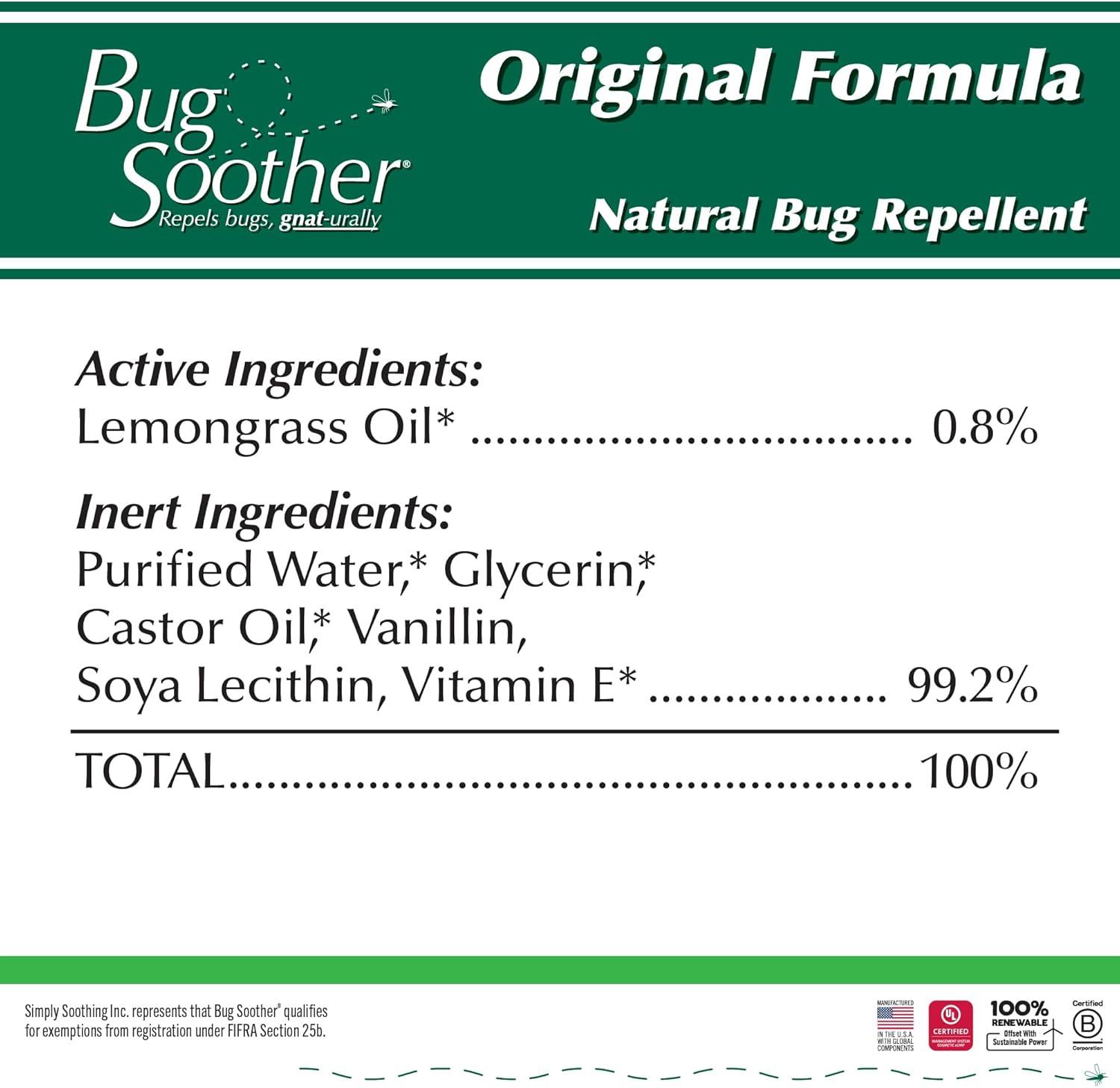 Natural Lemongrass and Vanilla 32 oz Bug Repellent Spray