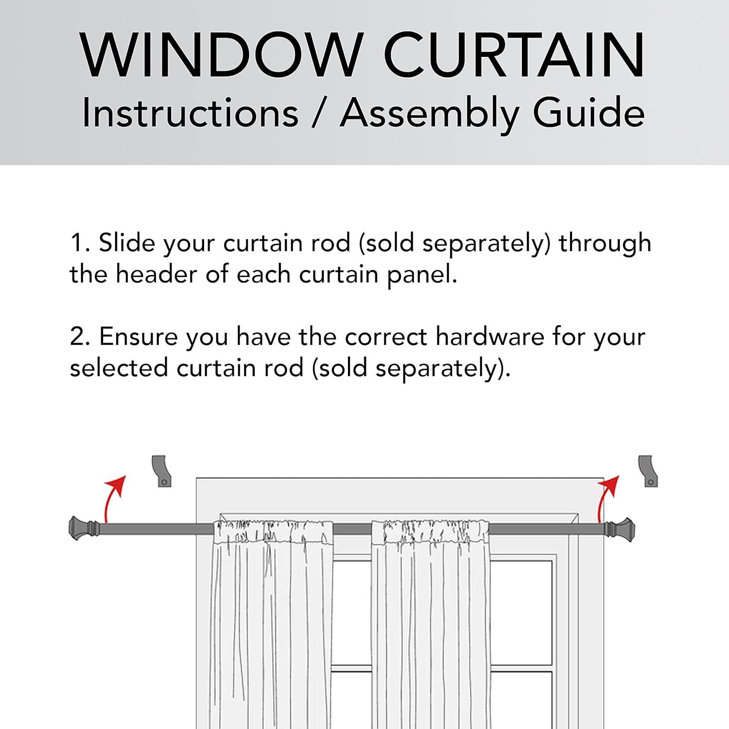 Nautica Cordelia Crushed Sheer Window Curtains (Set of 2)