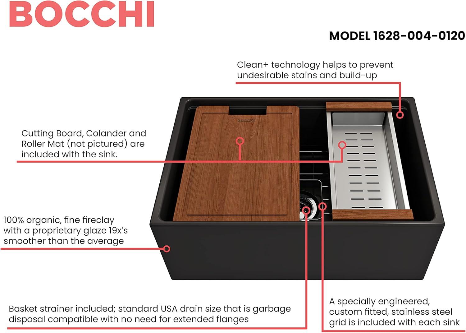 Contempo 33'' L Farmhouse Apron-Front Fireclay Kitchen Sink