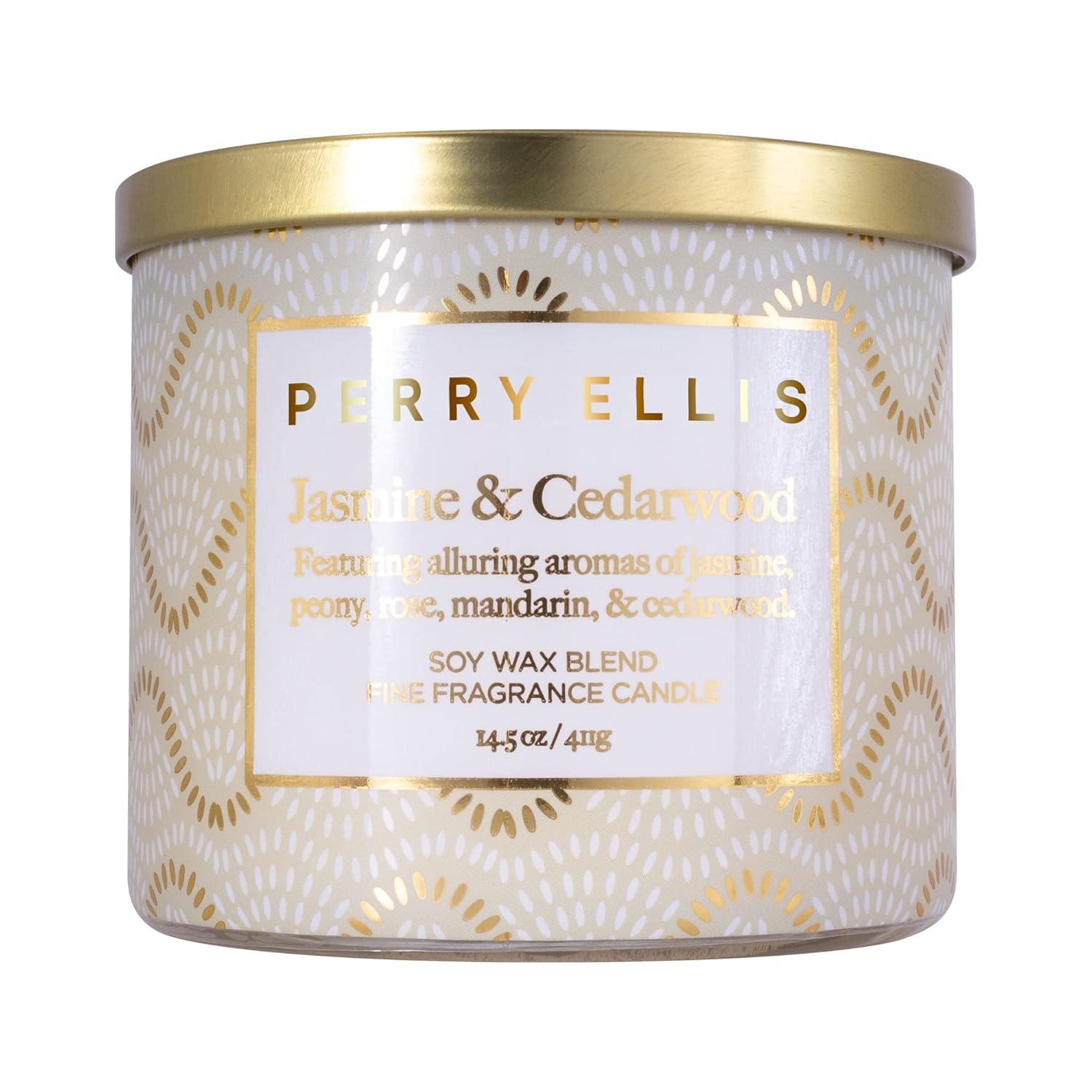 Perry Ellis Eveyday Jasmine & Cedarwood Scented Candle