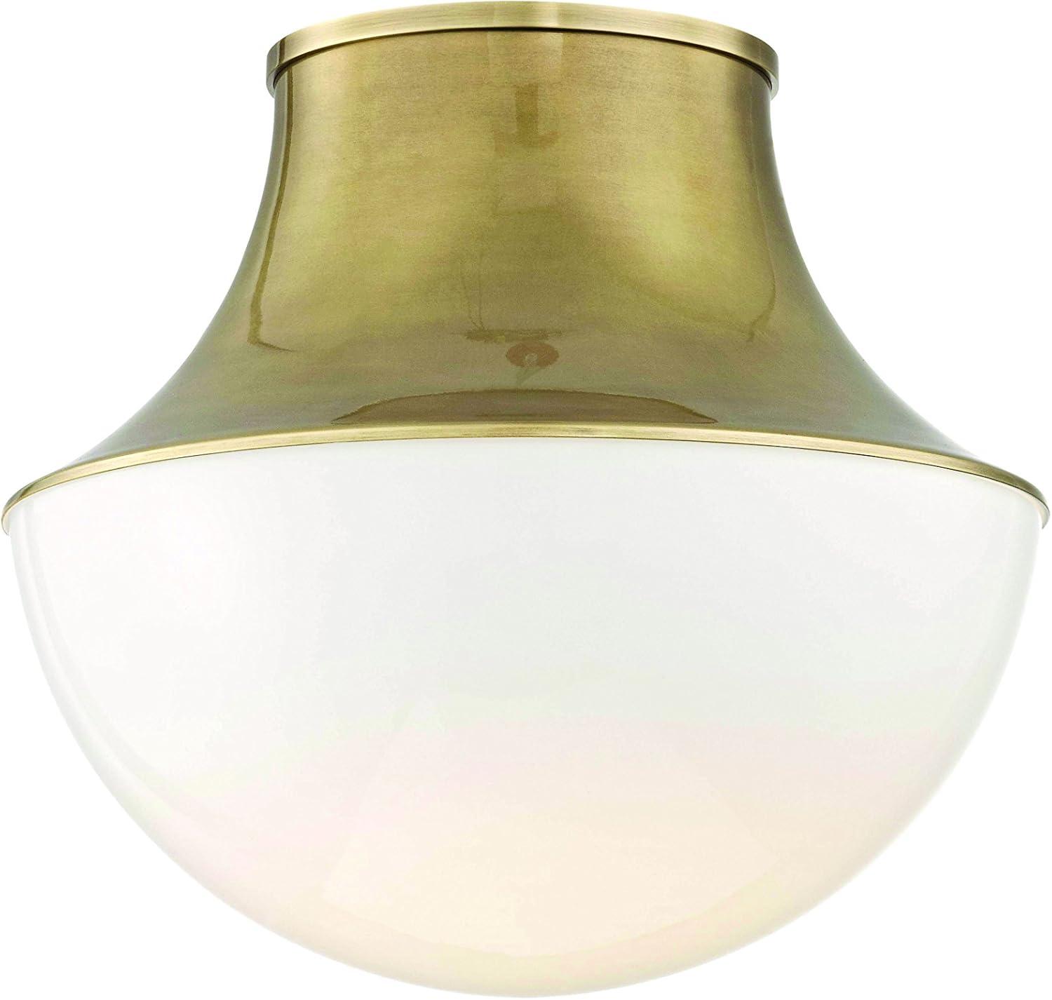 Alistair Single Light Glass Flush Mount