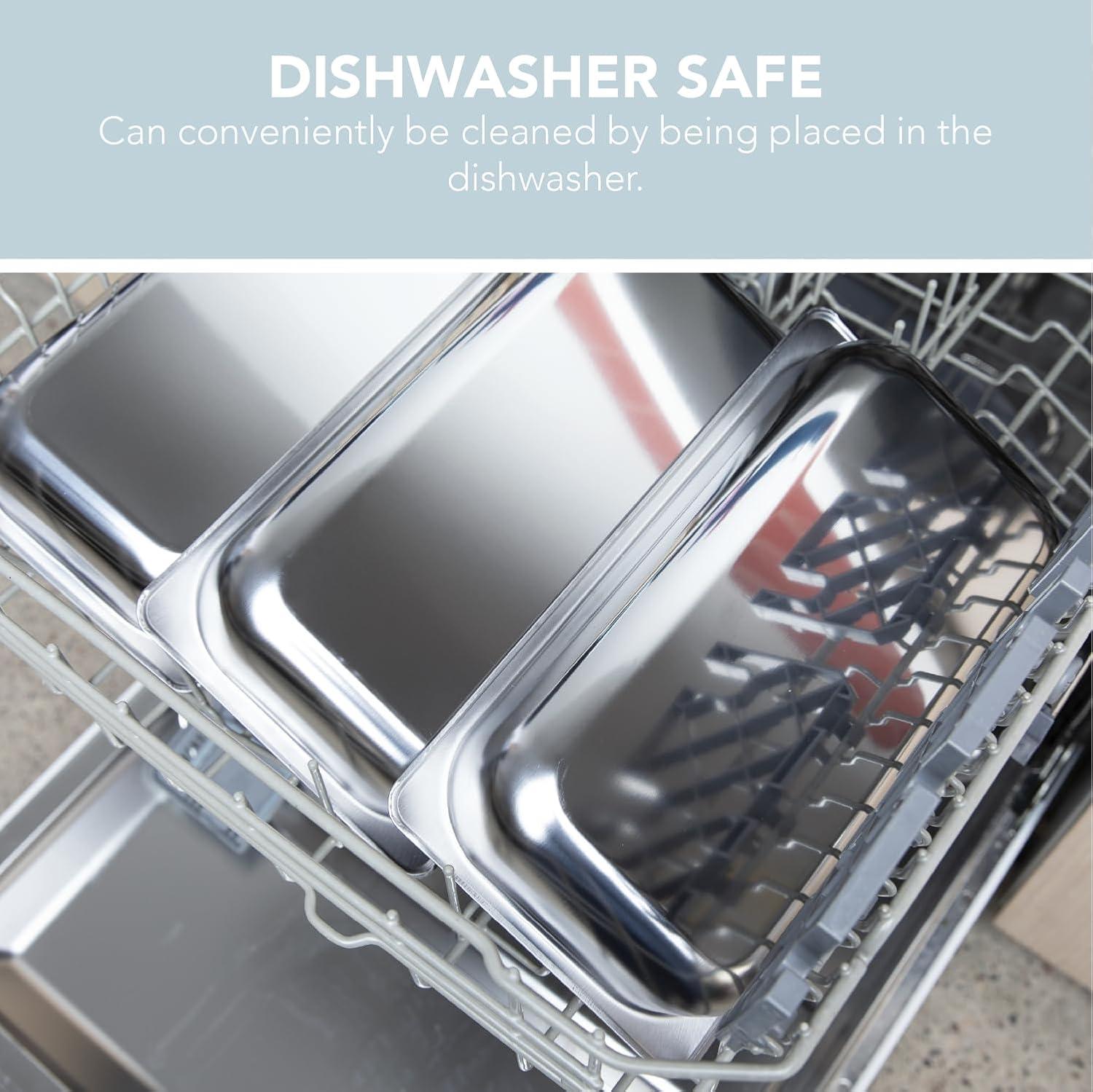 3x2.5 QT Food Warmers for Parties Buffet Servers and Warmers – Premium Catering Supplies Buffet Display – Stainless Steel Electric Food Warmers with Temperature Control