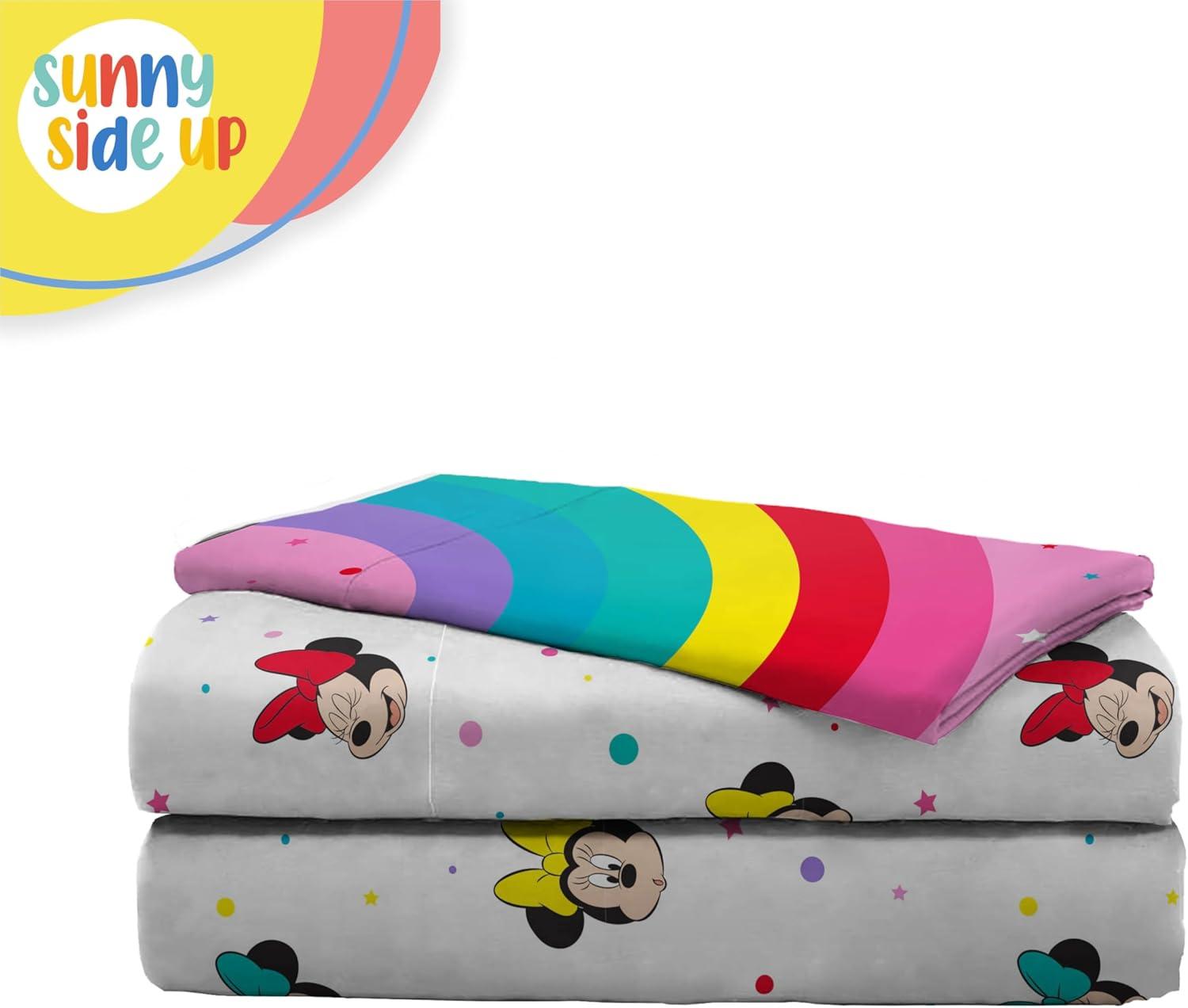 Sunny Side Up Disney Minnie Mouse Rainbow Dots Sheet Set