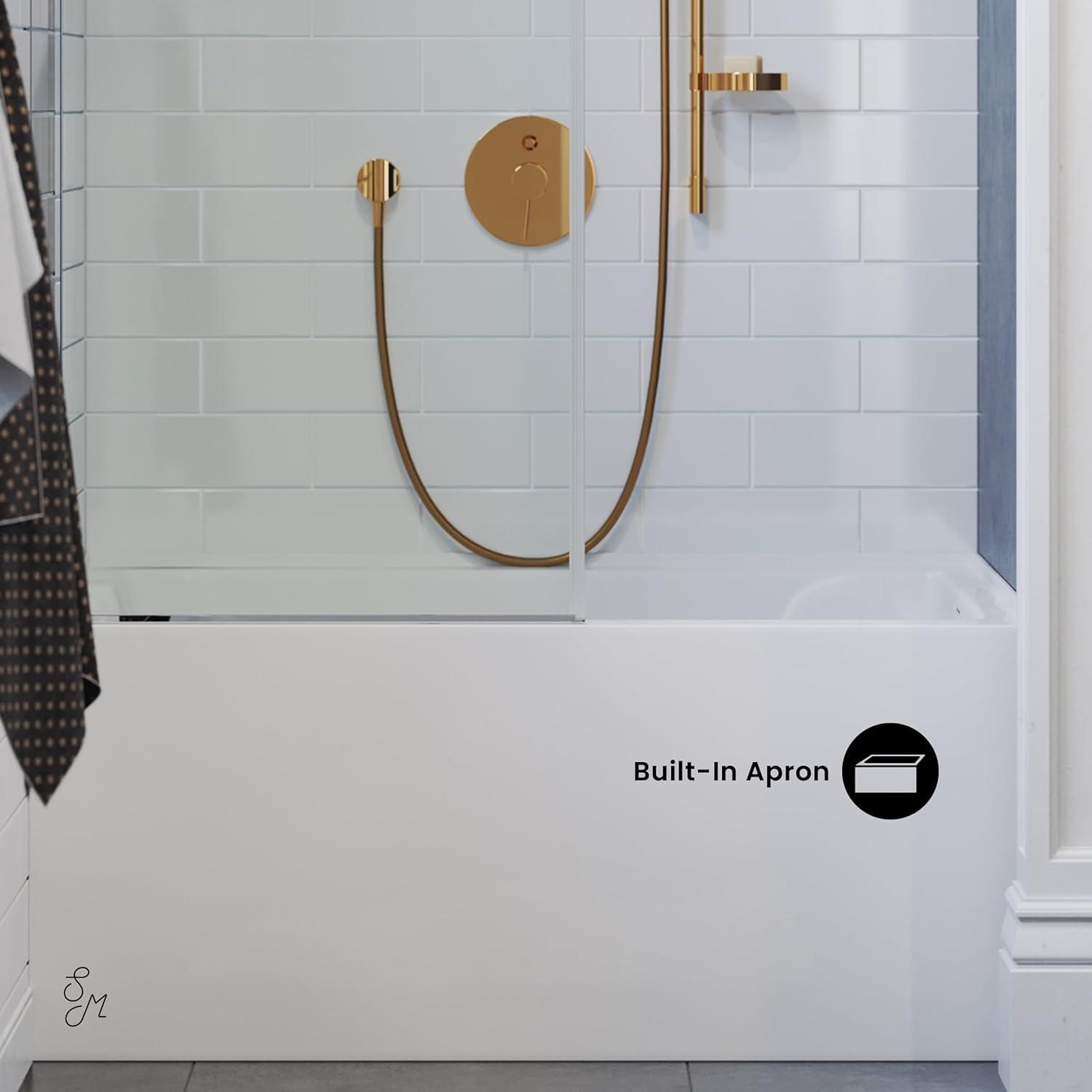 Voltaire 48" x 32" Alcove Bathtub with Apron