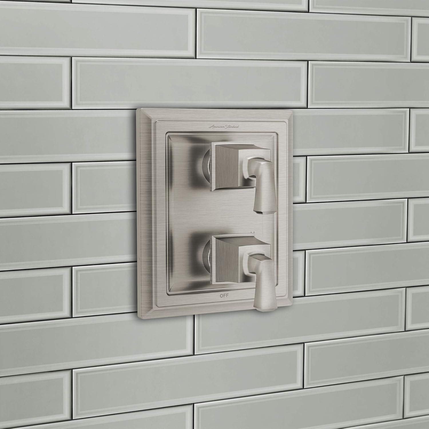 Brushed Nickel 2-Handle Integrated Shower Diverter Trim