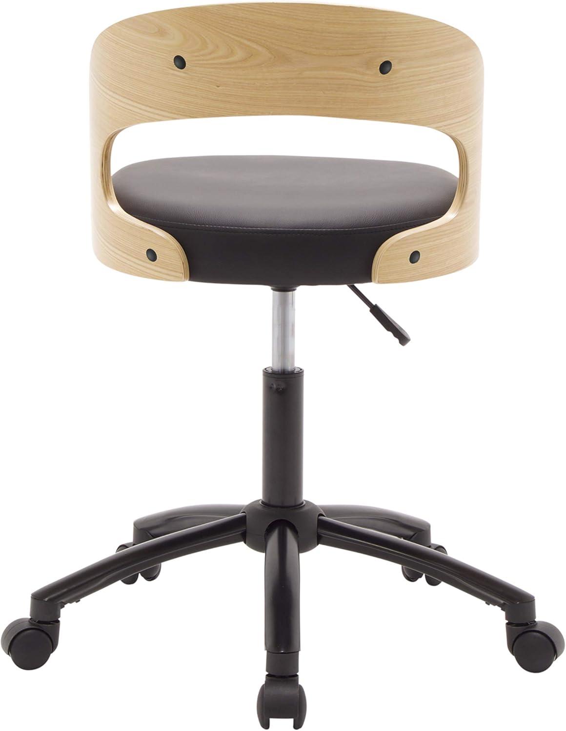 Ashwood Task Chair Black/Ashwood - Calico Designs