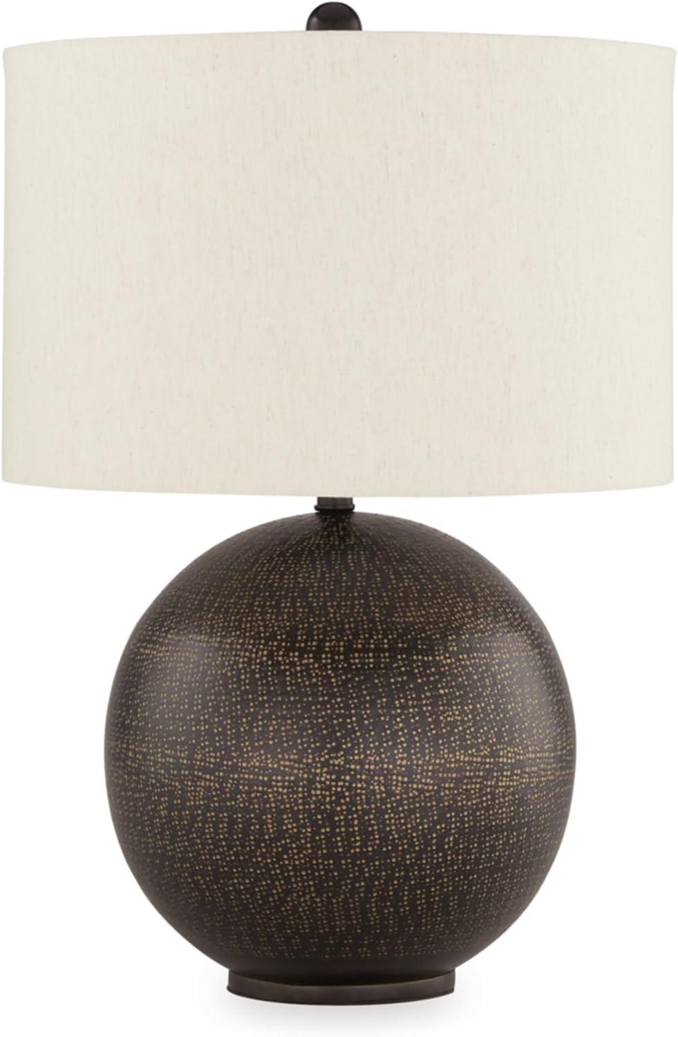 Signature Design by Ashley Hambell Table Lamp, Black & Gold Finish