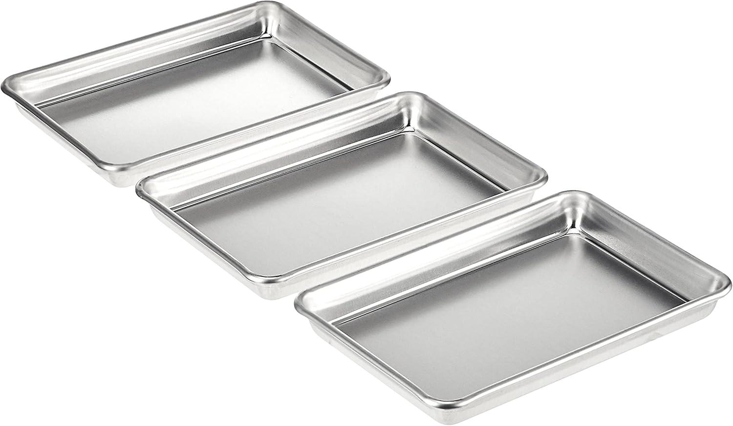 Artisan 3-Piece Professional Toaster Oven Aluminum Baking Pan